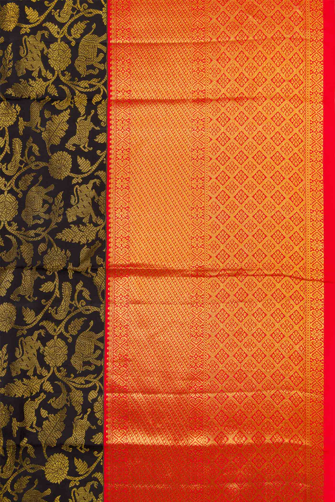 Black Kanjivaram Silk Saree - Image 3
