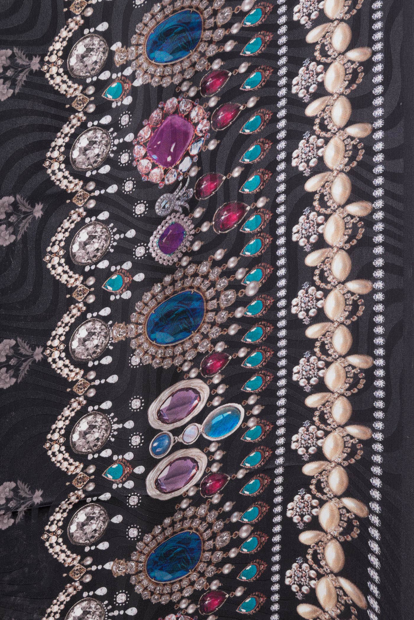 Black Crepe Saree - Image 3