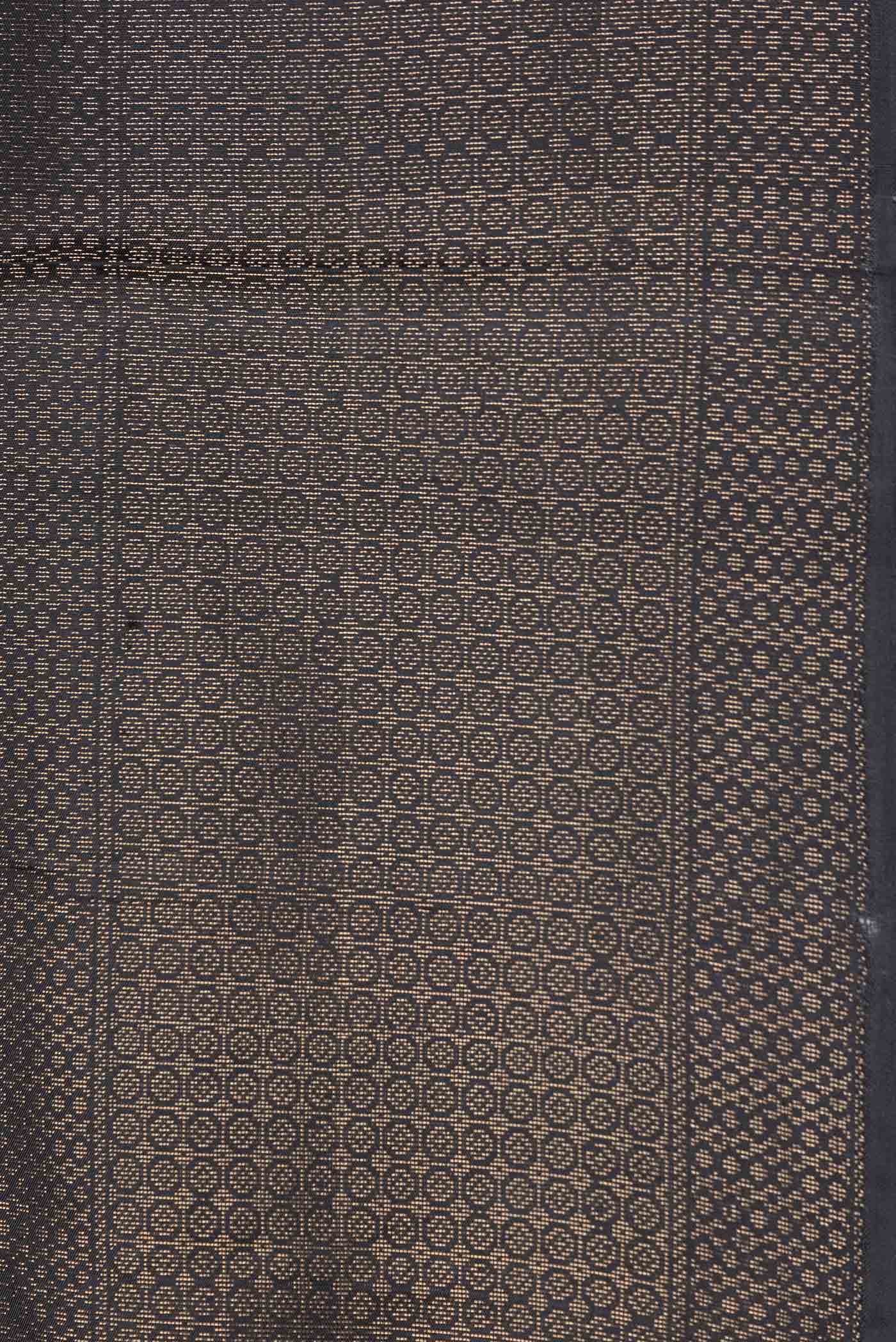 Black Dual Tone Soft Silk Saree - Image 3