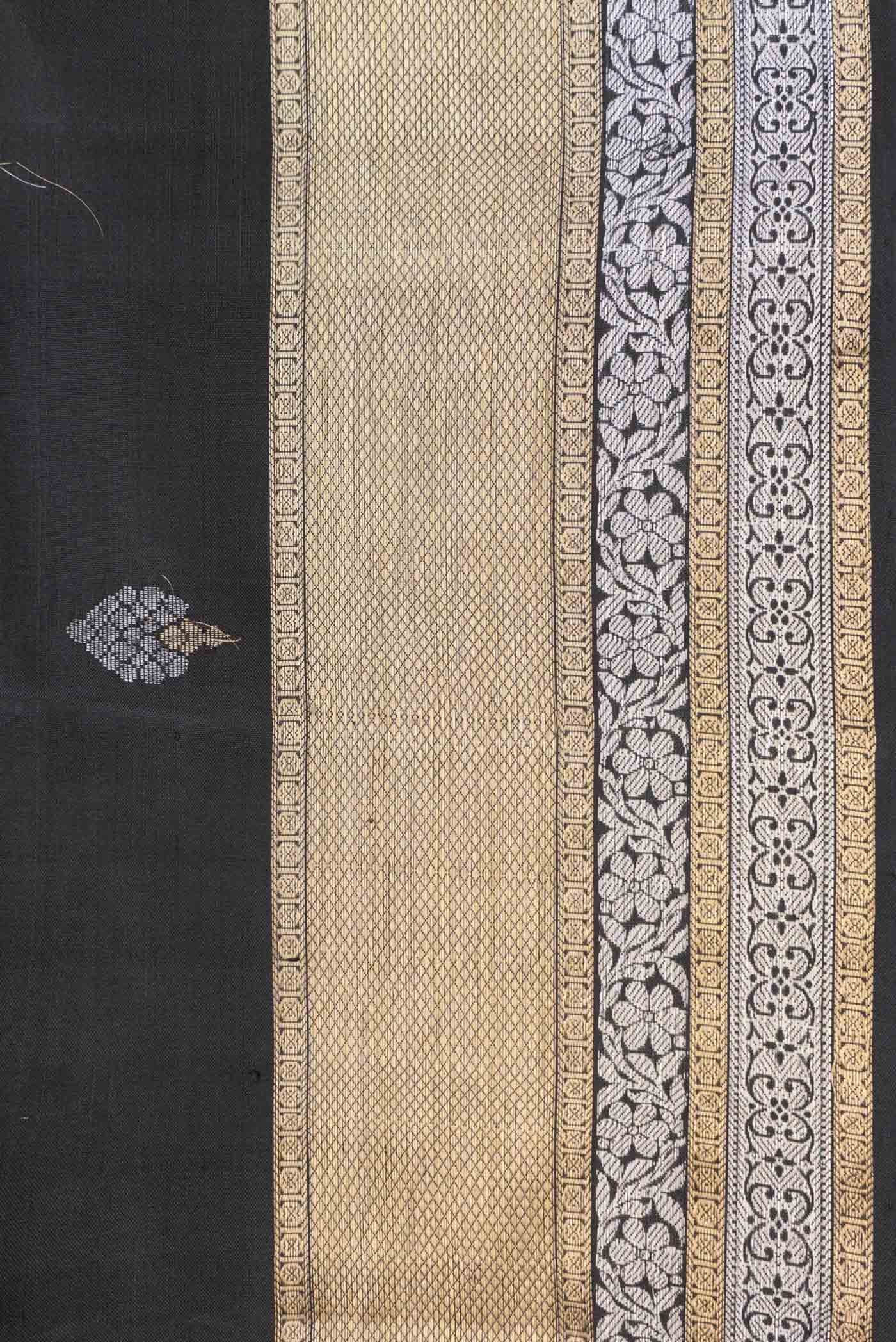 Black Soft Silk Saree - Image 3