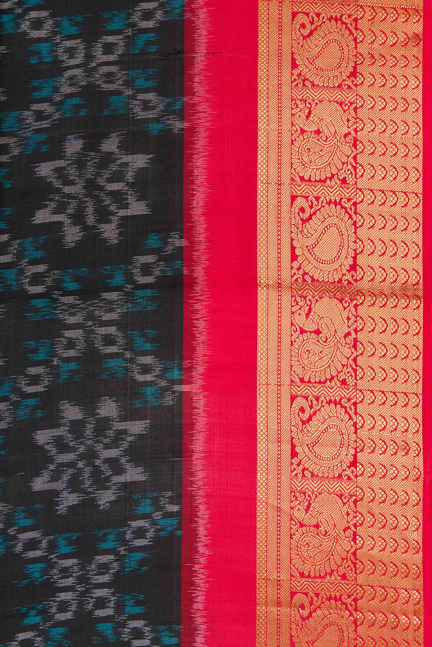 Black Soft Silk Saree - Image 3