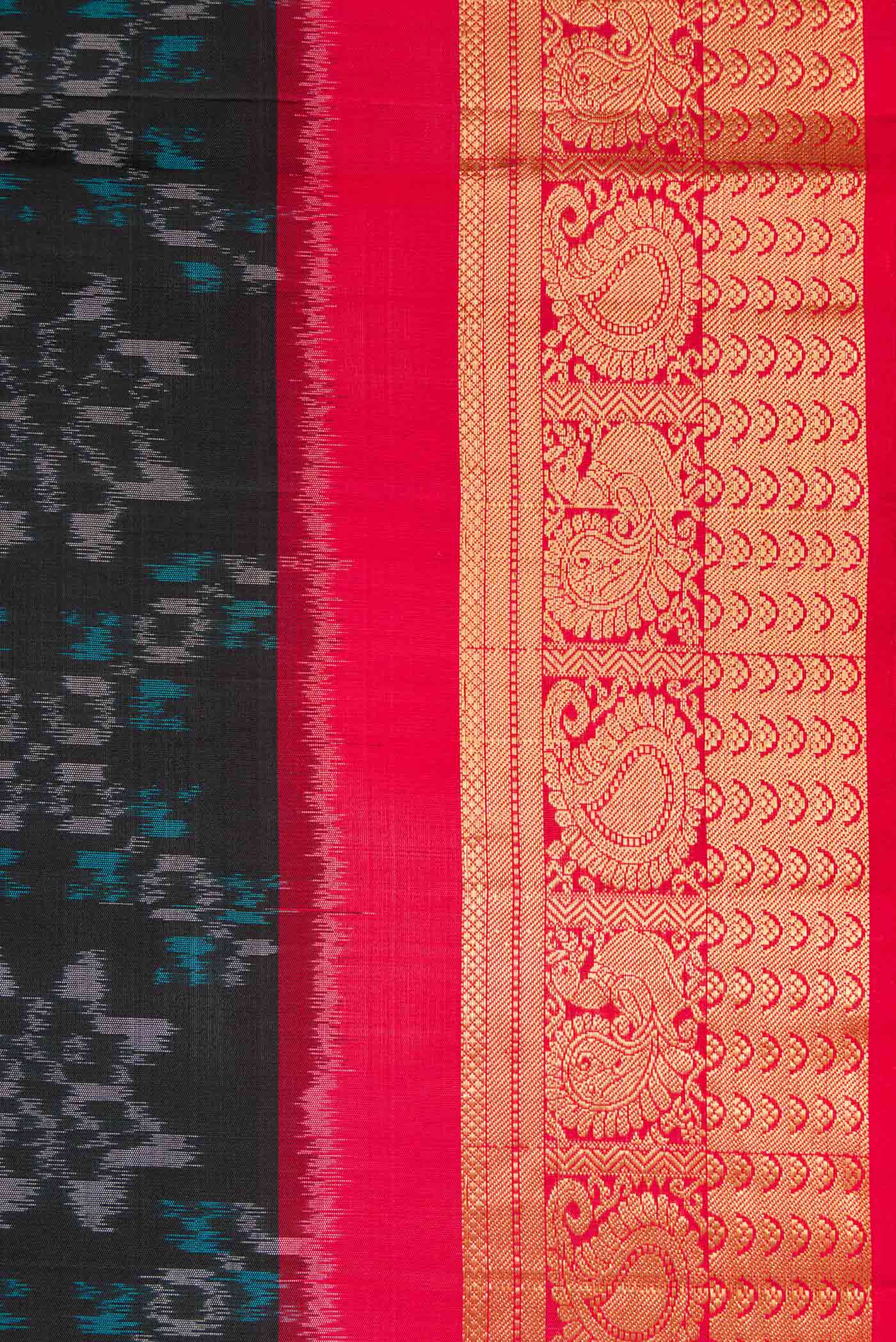 Black Soft Silk Saree - Image 3