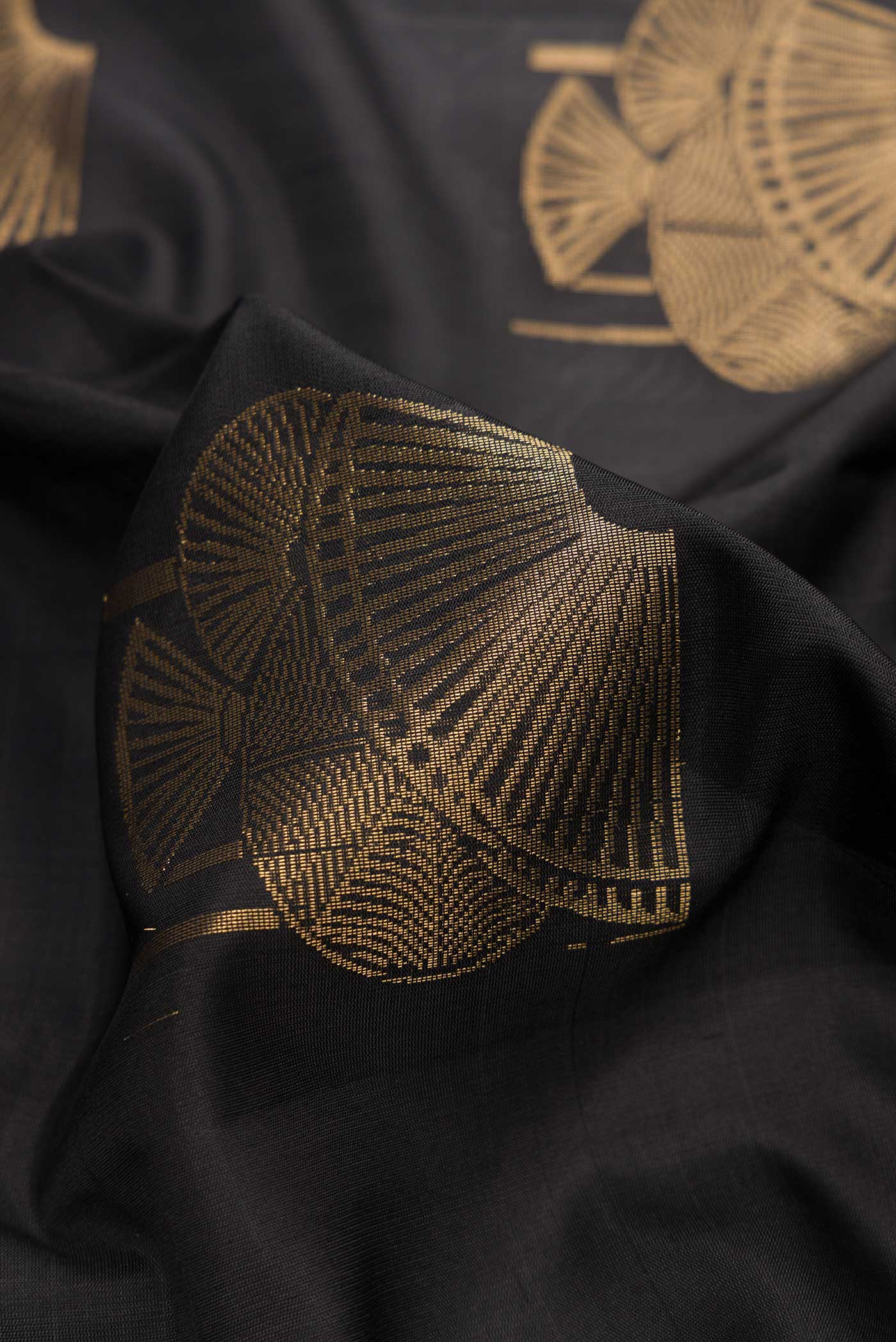 Black Soft Silk Saree - Image 2