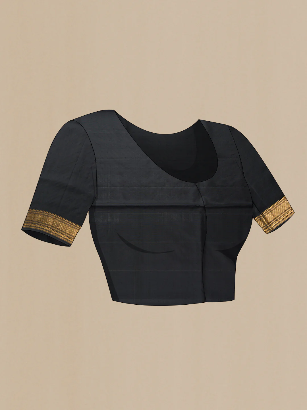 Black Soft Silk Saree - Image 5