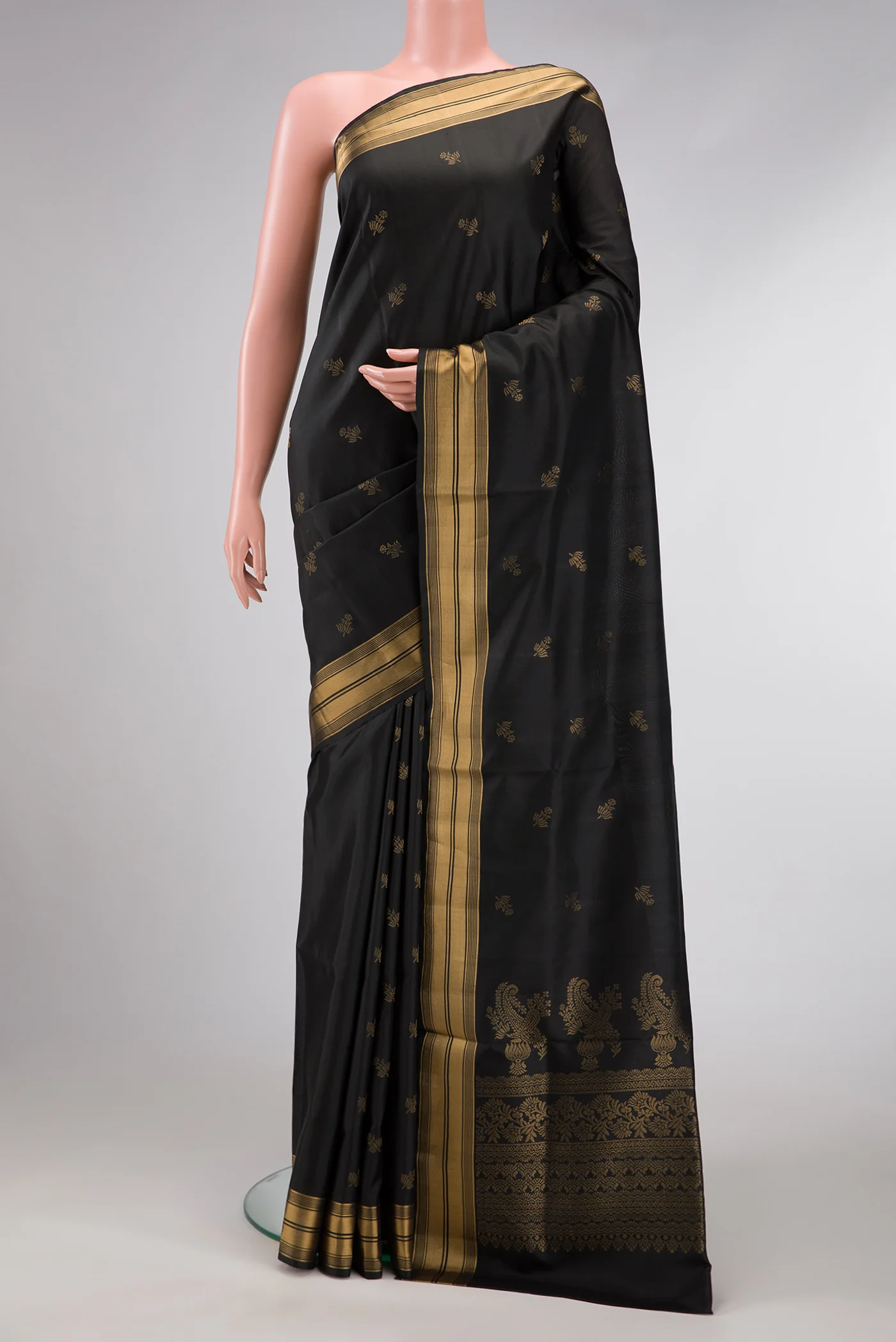 Black Soft Silk Saree