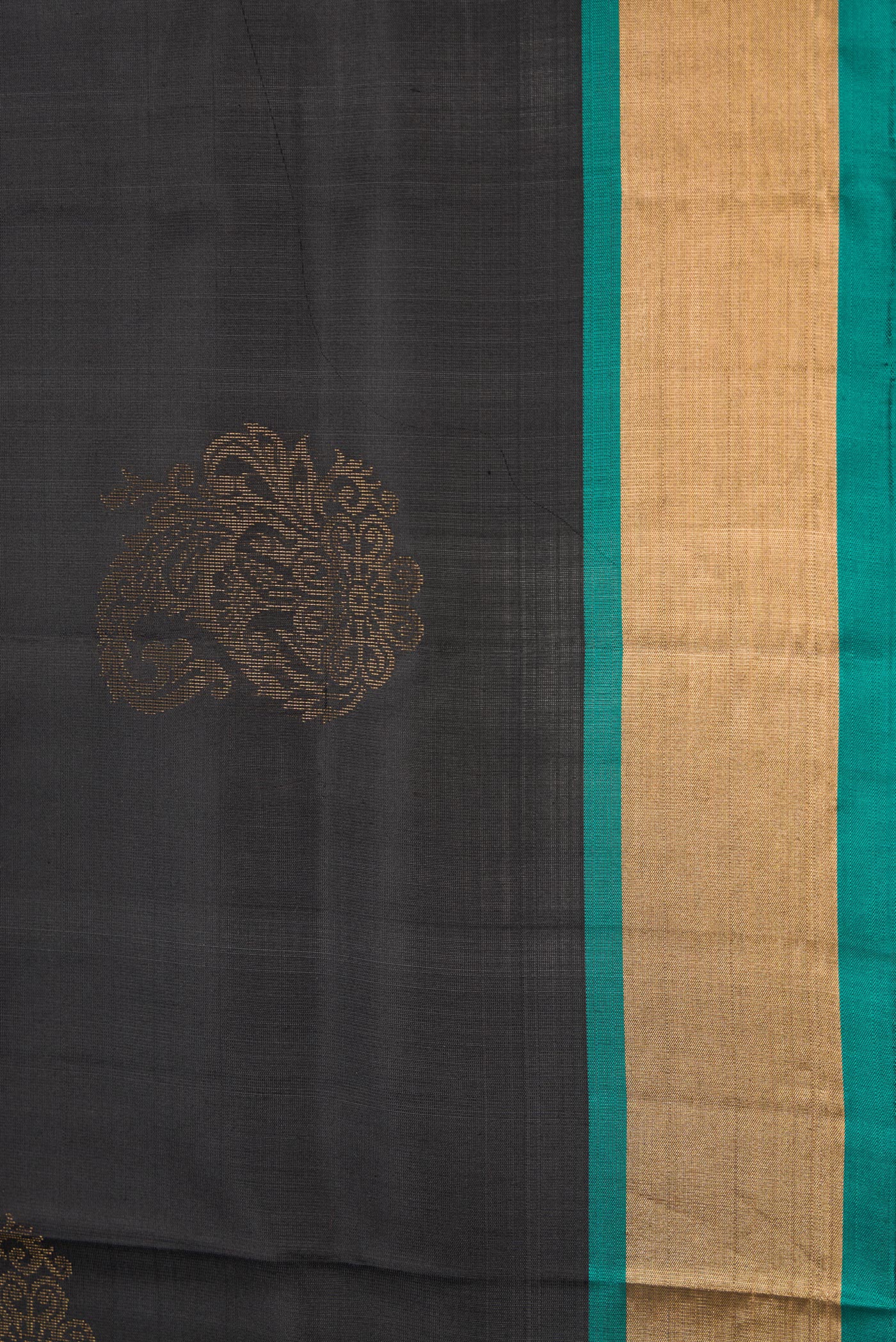 Black Soft Silk Saree - Image 4