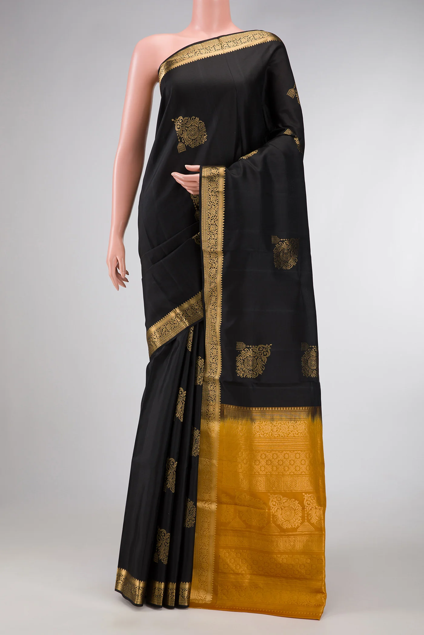 Black Soft Silk Saree