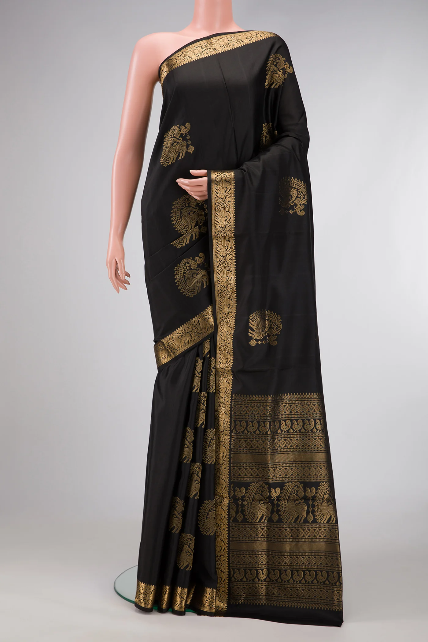Black Soft Silk Saree