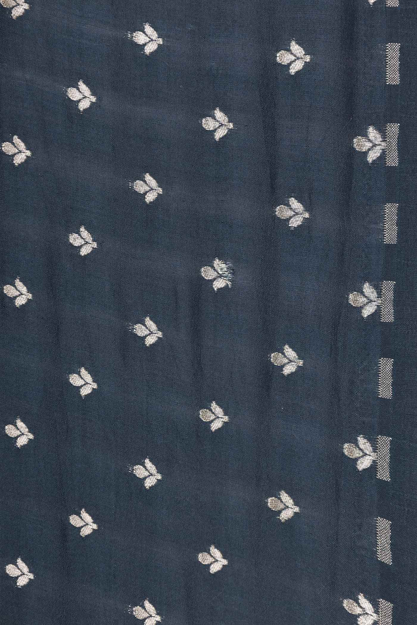 Black Tussar Silk Saree - Image 3