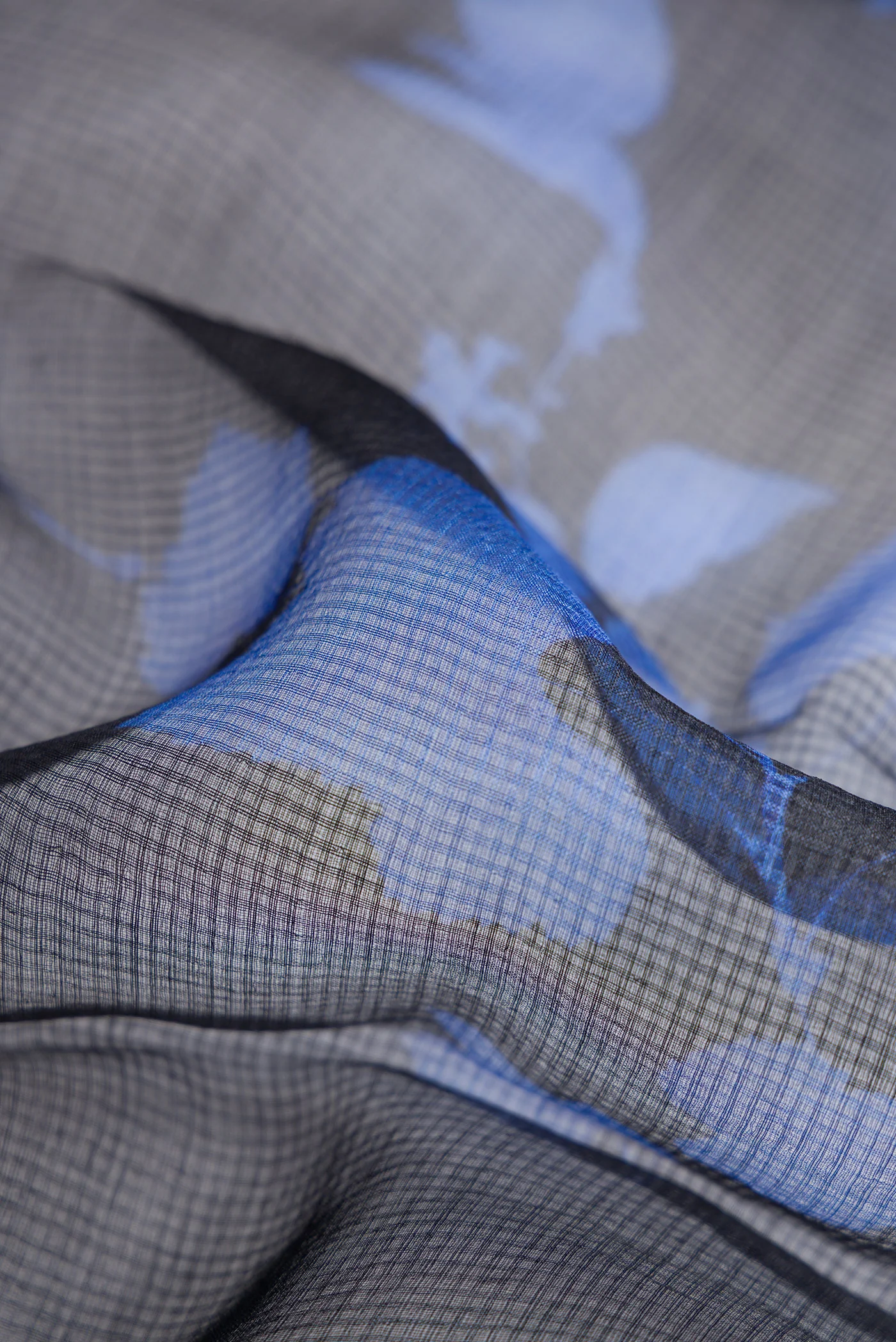 Black Tussar Silk Saree - Image 2