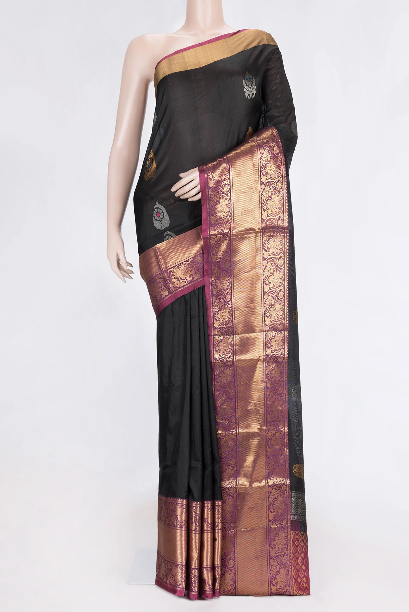 Black Uppada Silk Saree
