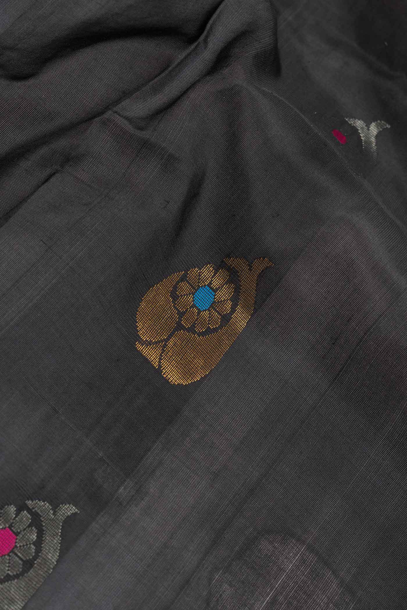 Black Uppada Silk Saree - Image 2