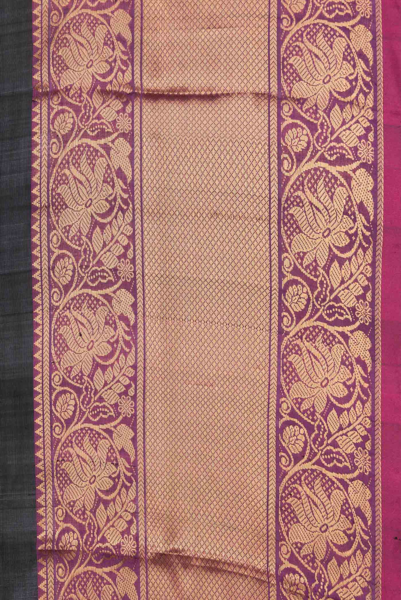 Black Uppada Silk Saree - Image 3