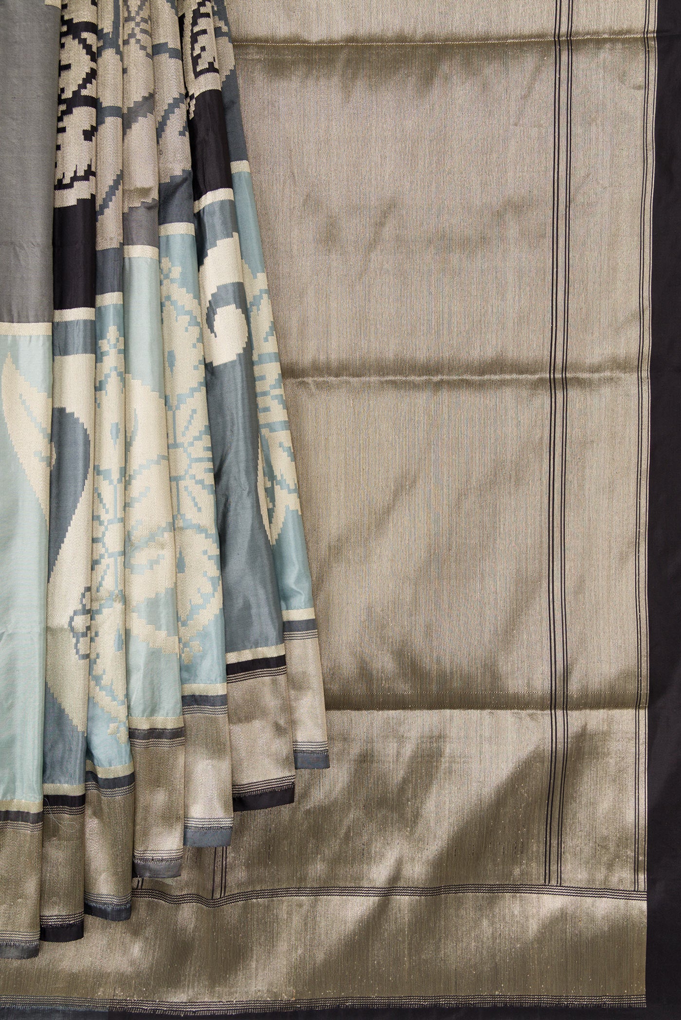 Multi Color Banarasi Silk Saree - Image 4
