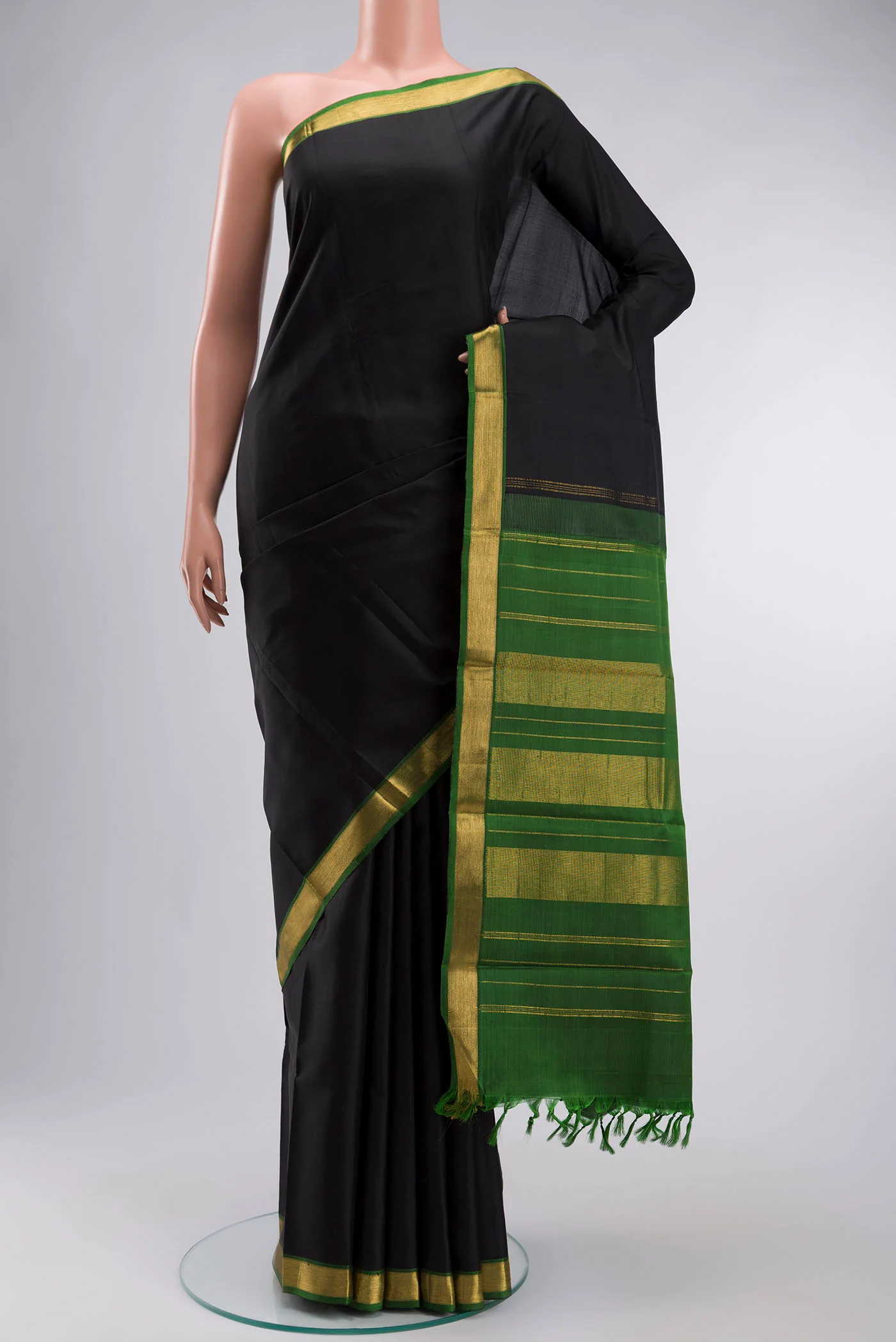Black Kanjivaram Silk Saree