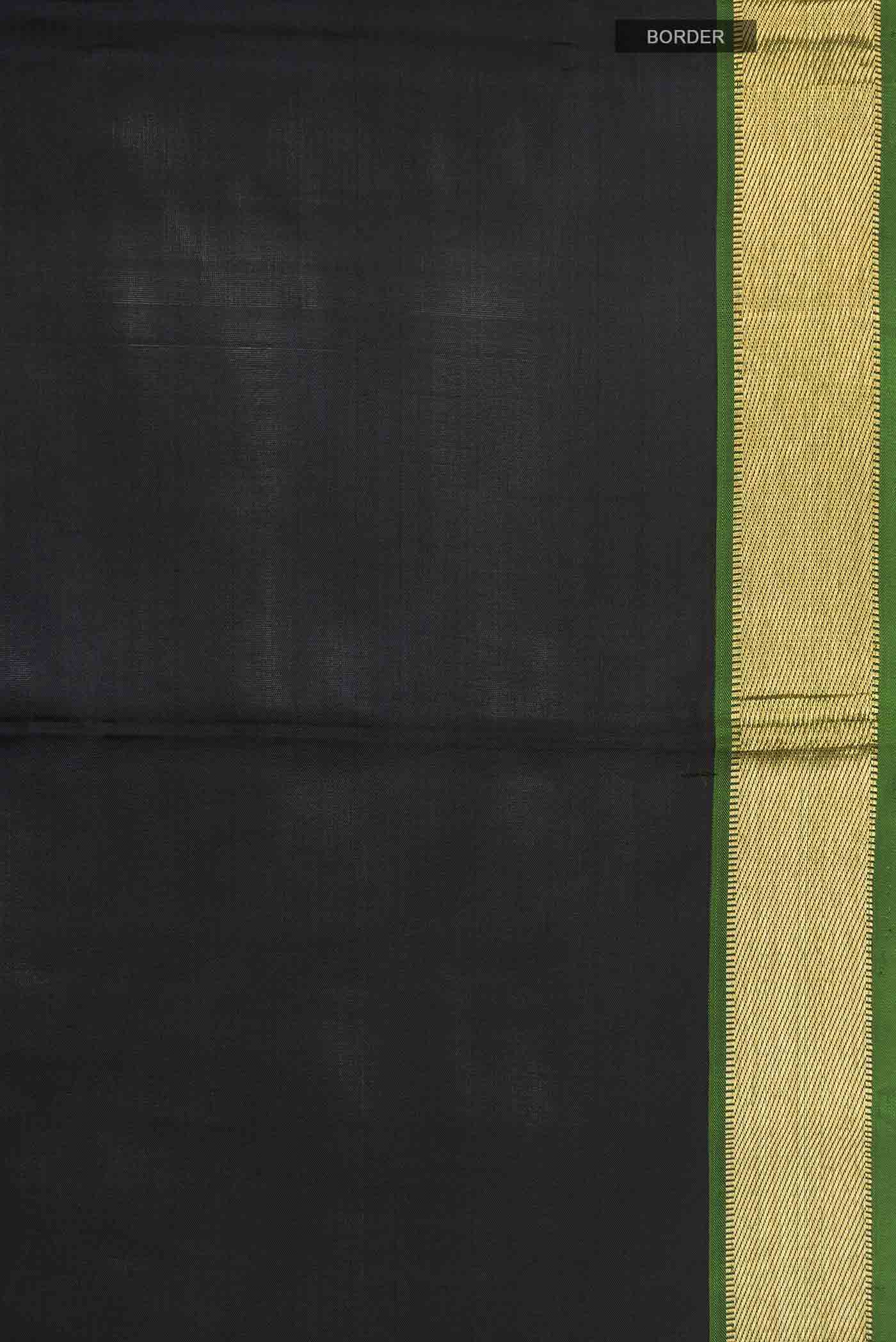 Black Kanjivaram Silk Saree - Image 3