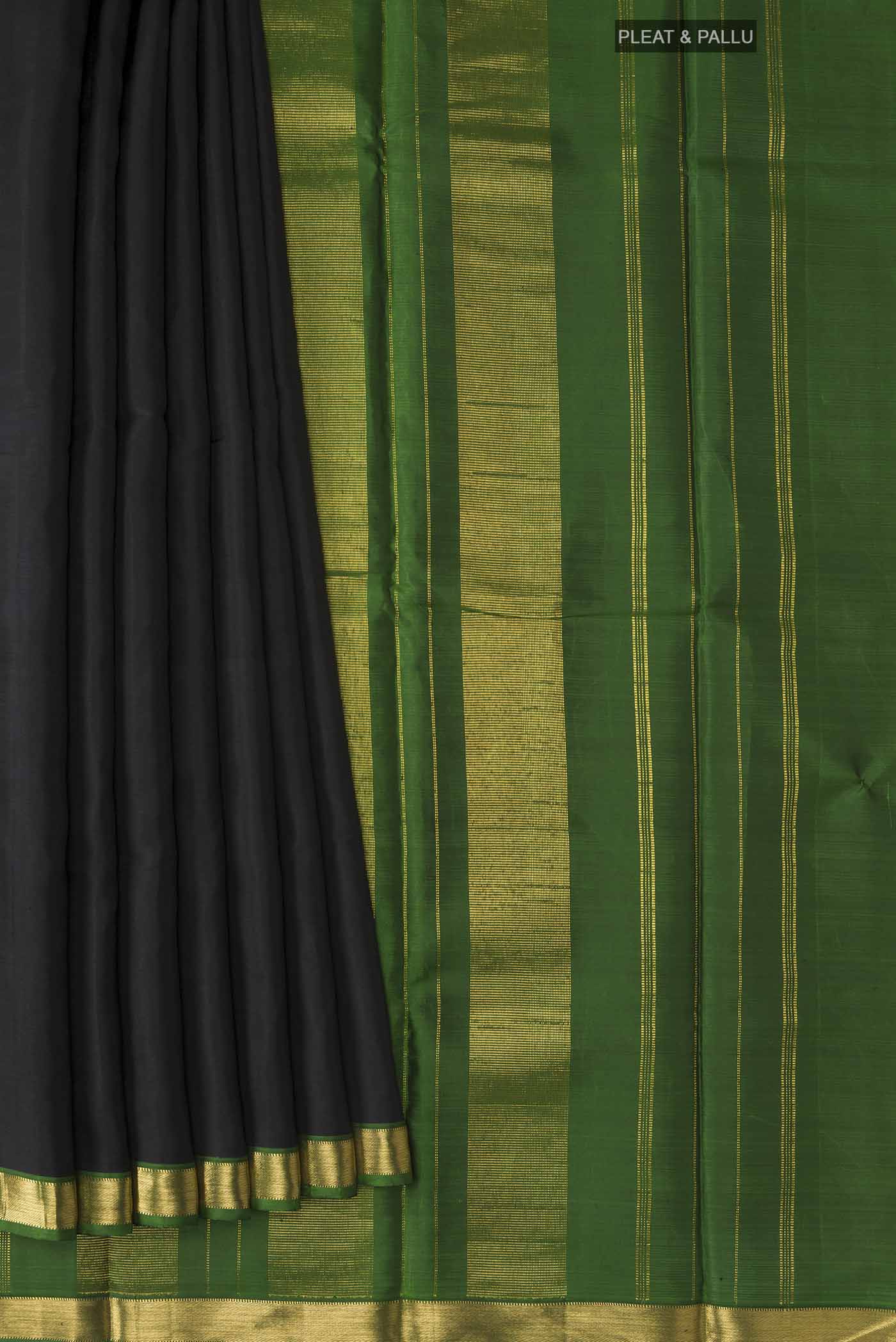 Black Kanjivaram Silk Saree - Image 4