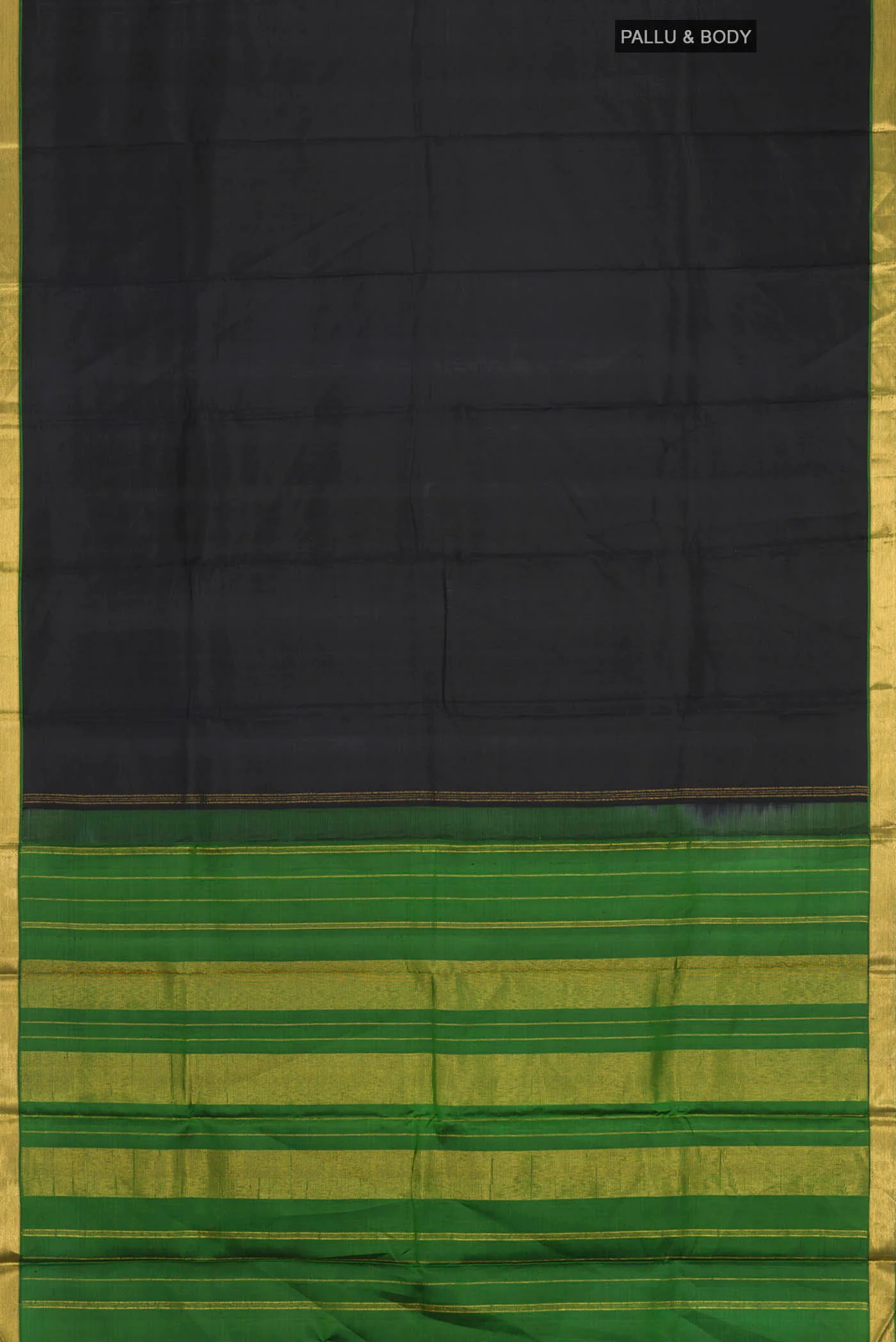 Black Kanjivaram Silk Saree - Image 6