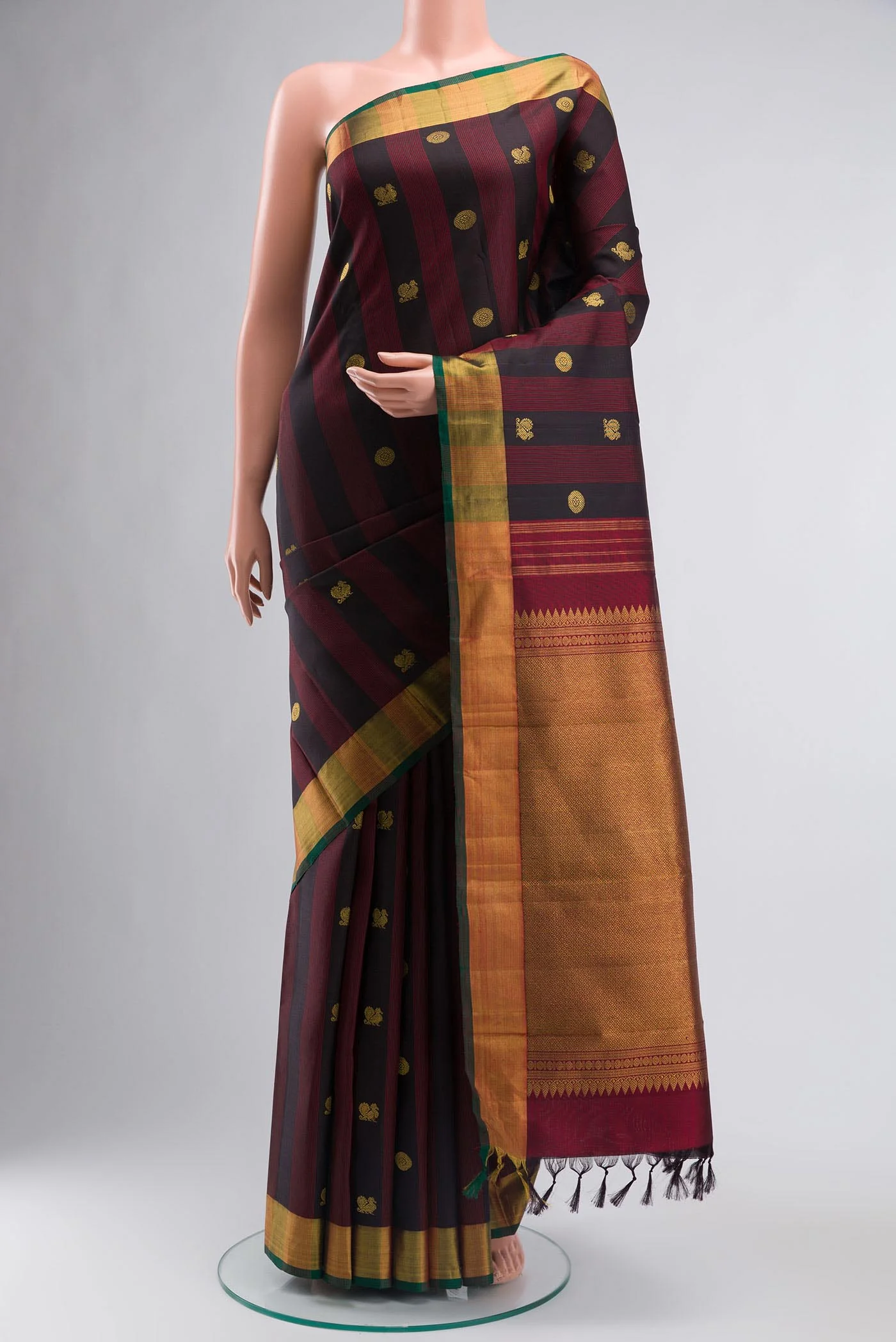 Black Kanjivaram Silk Saree