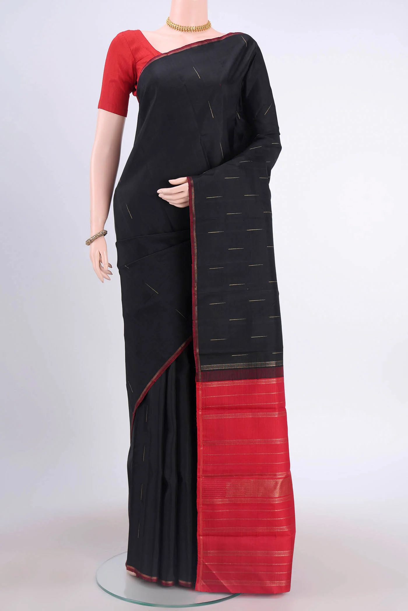 Black Kanjivaram Silk Saree