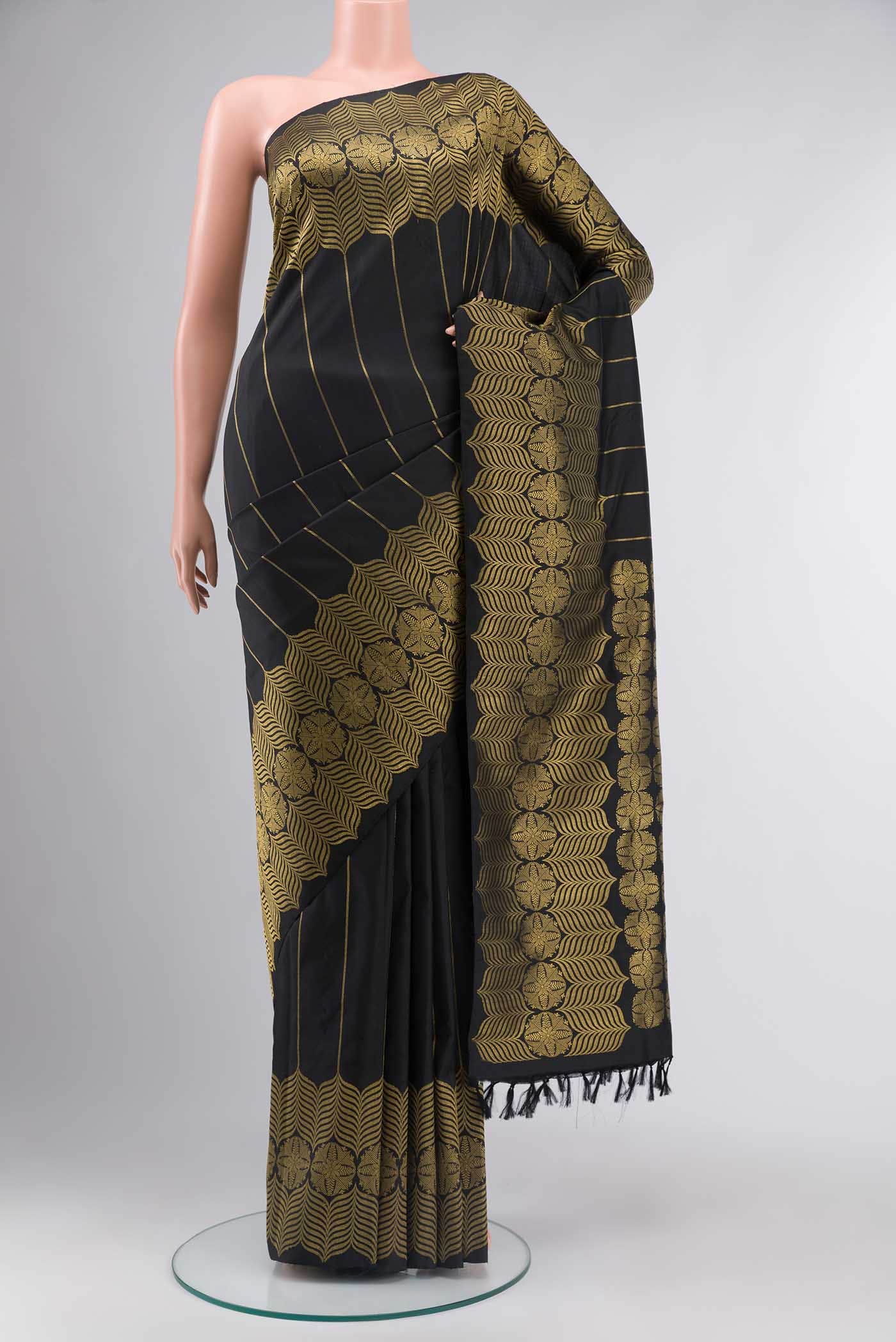 Black Kanjivaram Silk Saree