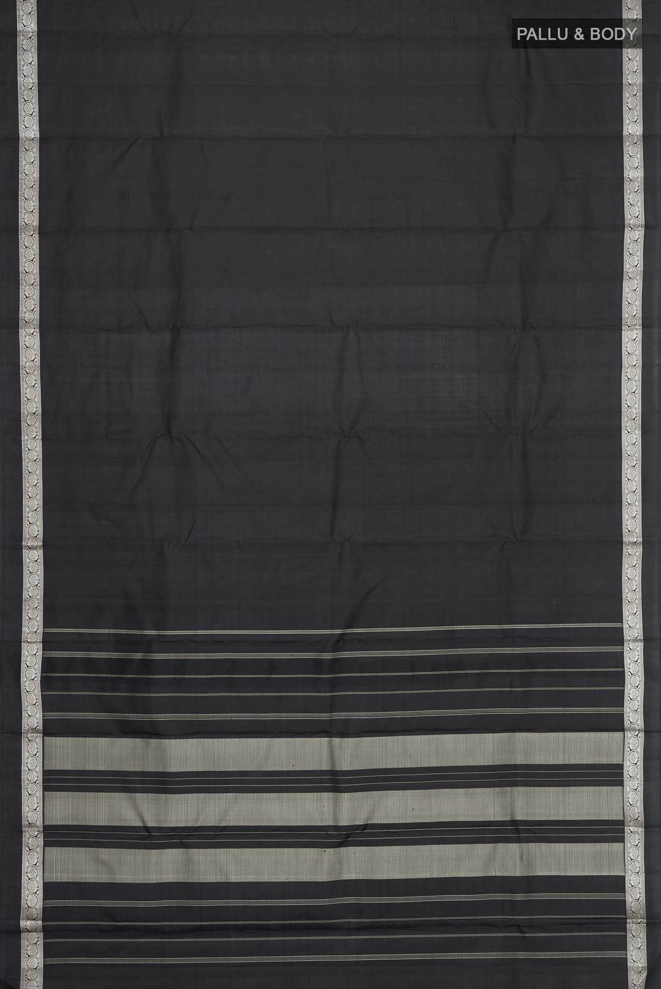 Black Kanjivaram Silk Saree - Image 4