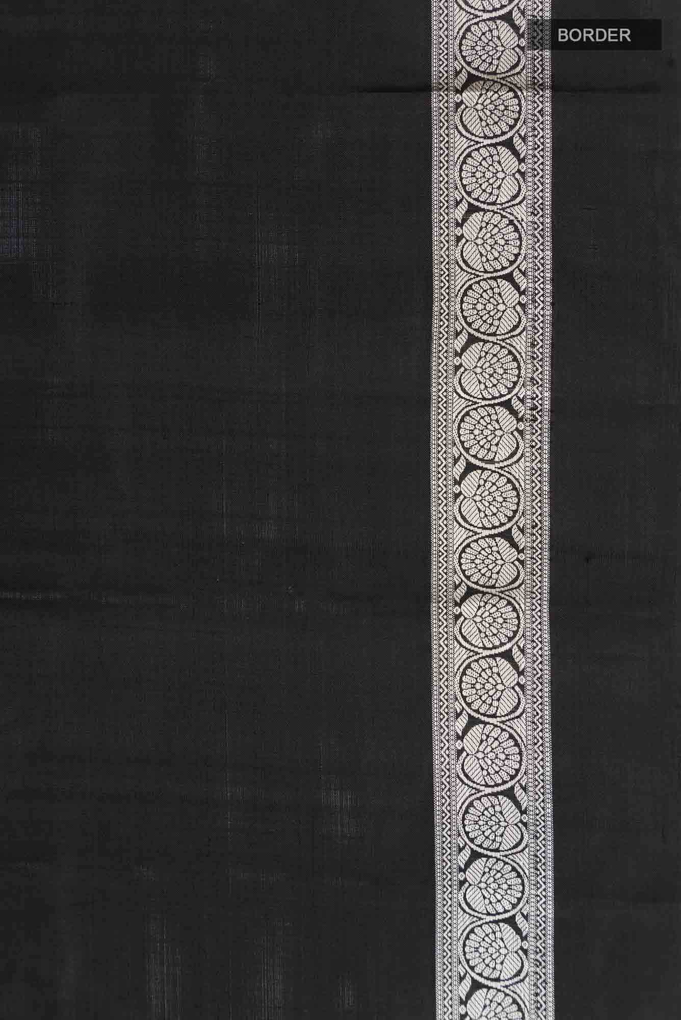 Black Kanjivaram Silk Saree - Image 5