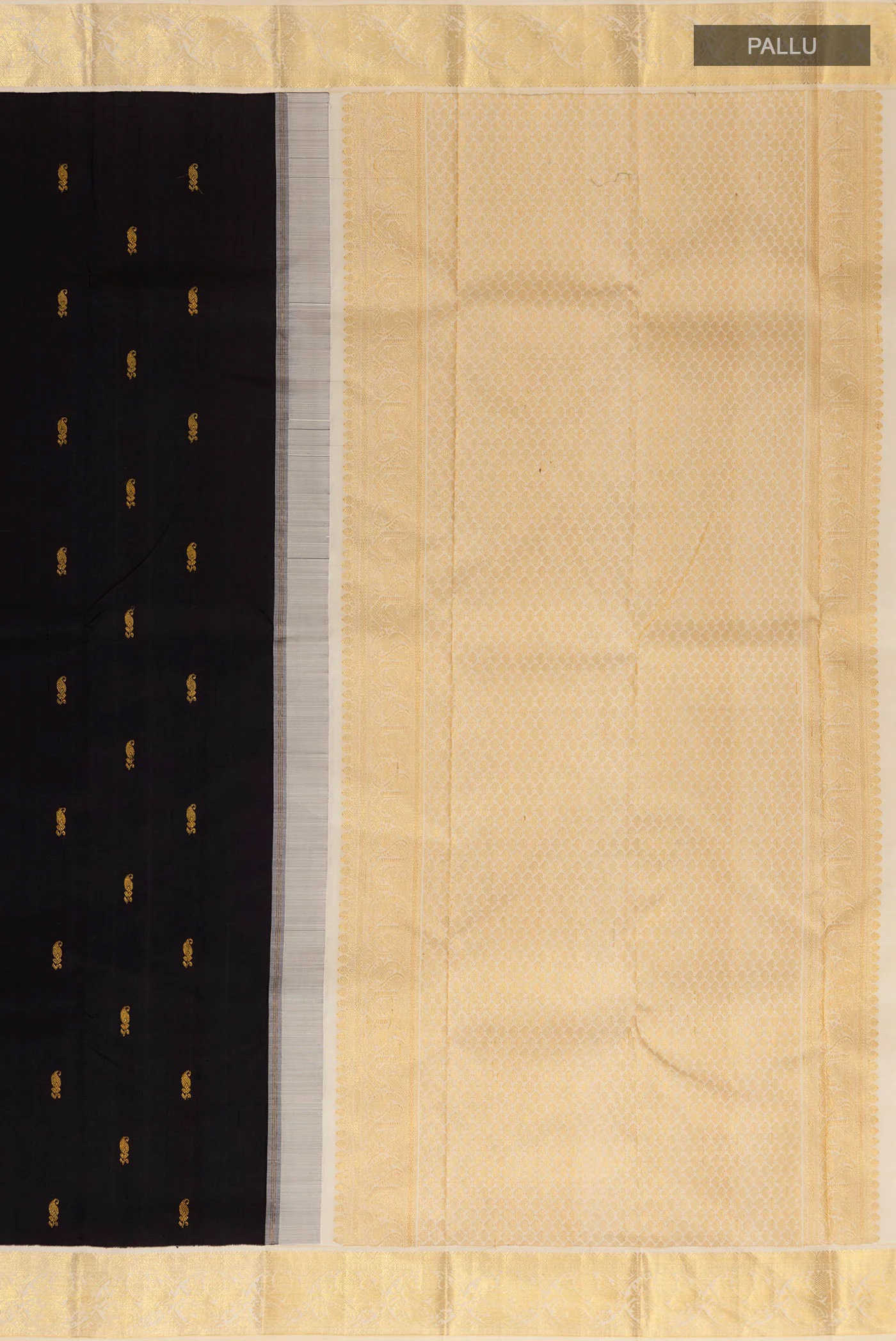 Black Kanjivaram Silk Saree - Image 6
