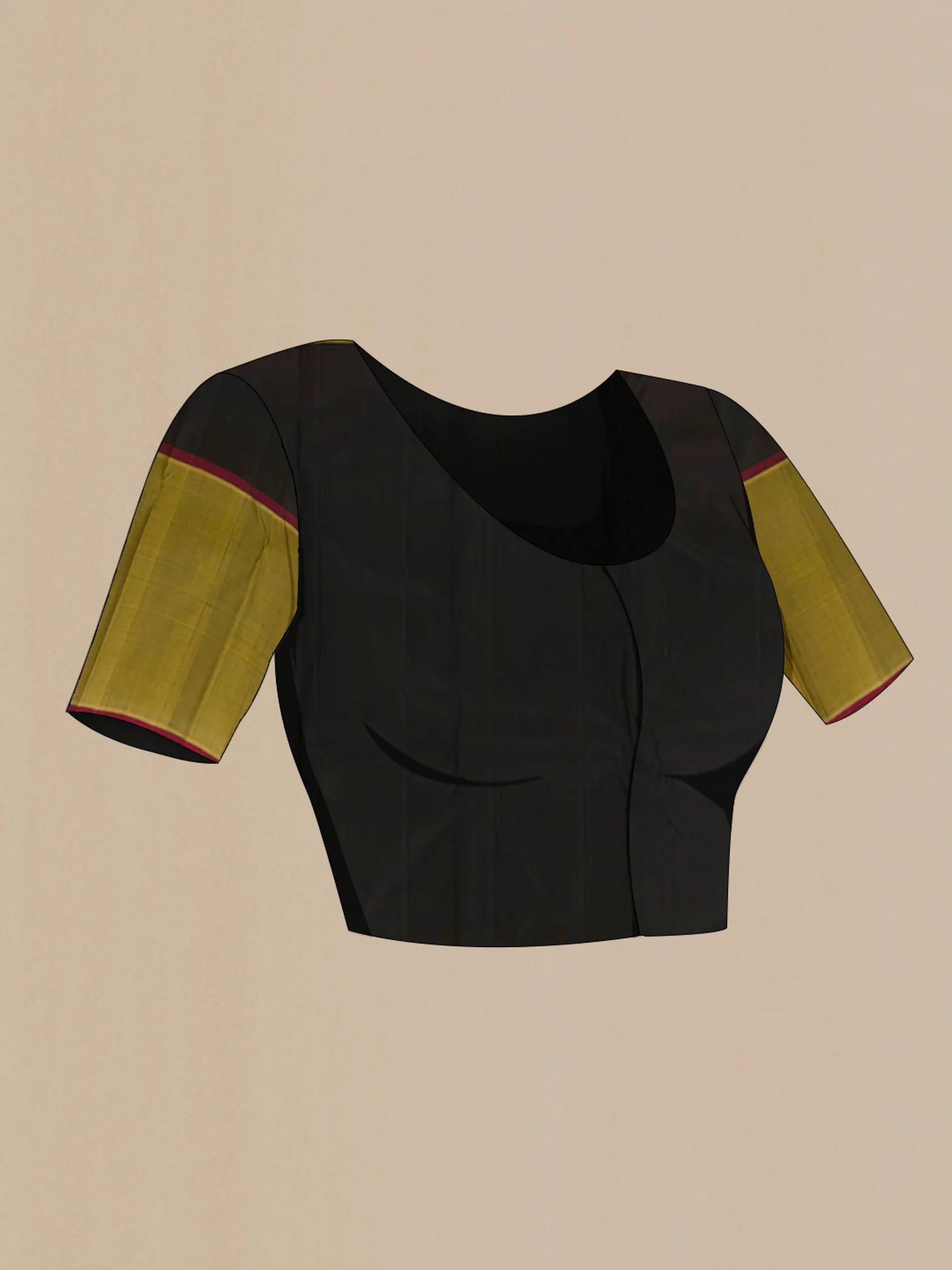 Black Kanjivaram Silk Saree - Image 4