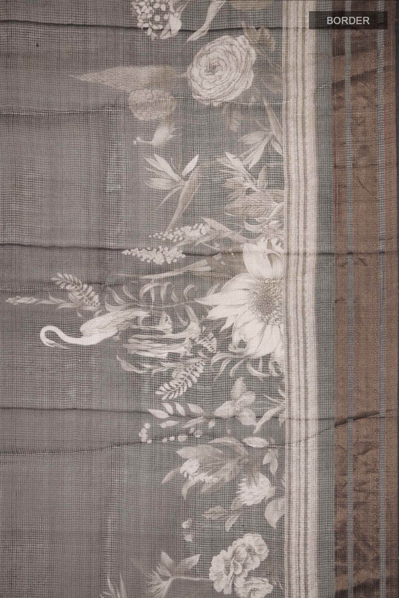 Black Kota Silk Saree - Image 4
