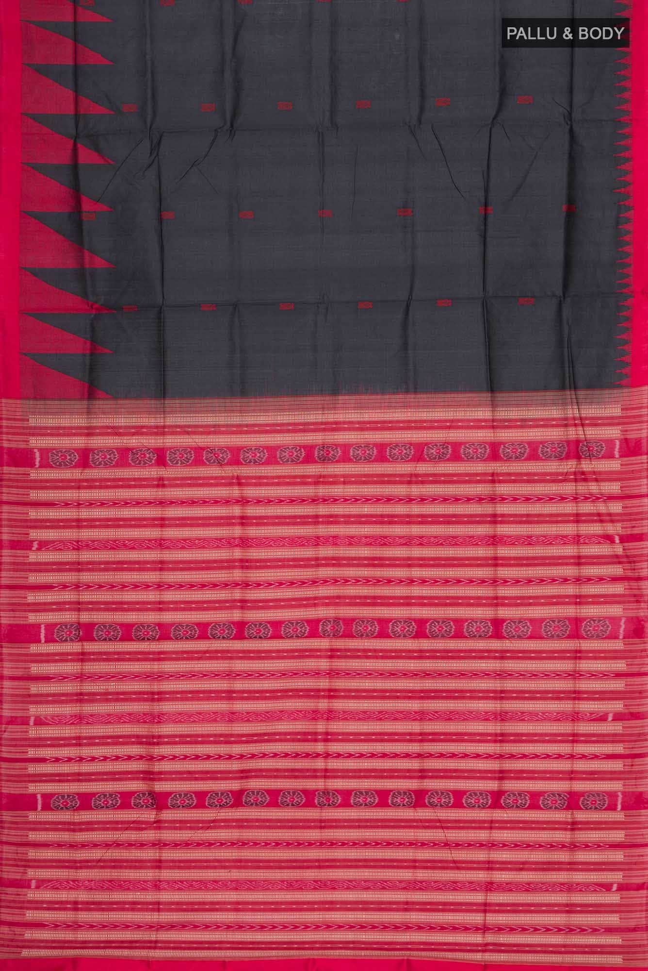Black Orissa Silk Saree - Image 4