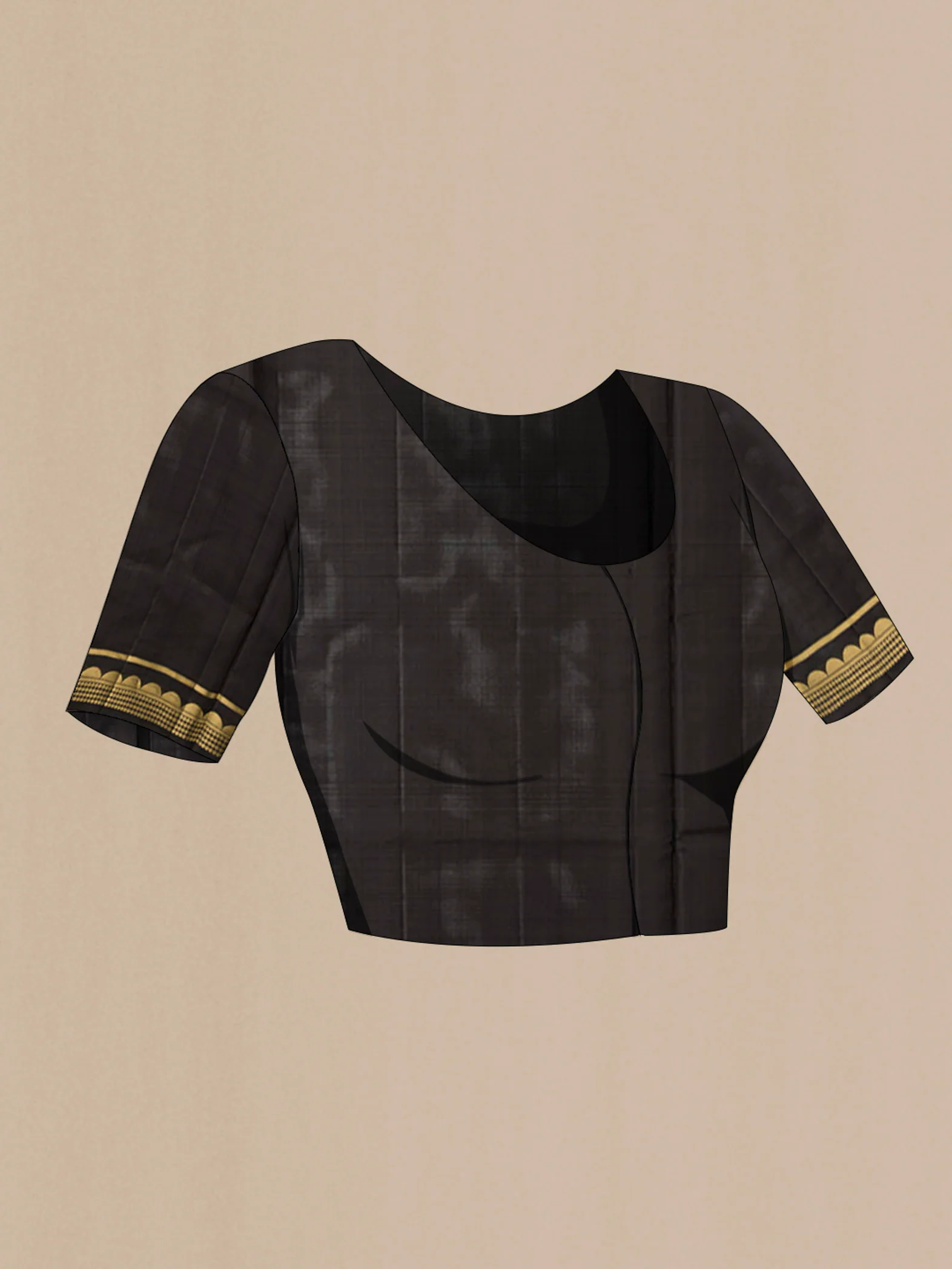 Black Soft Silk Saree - Image 5