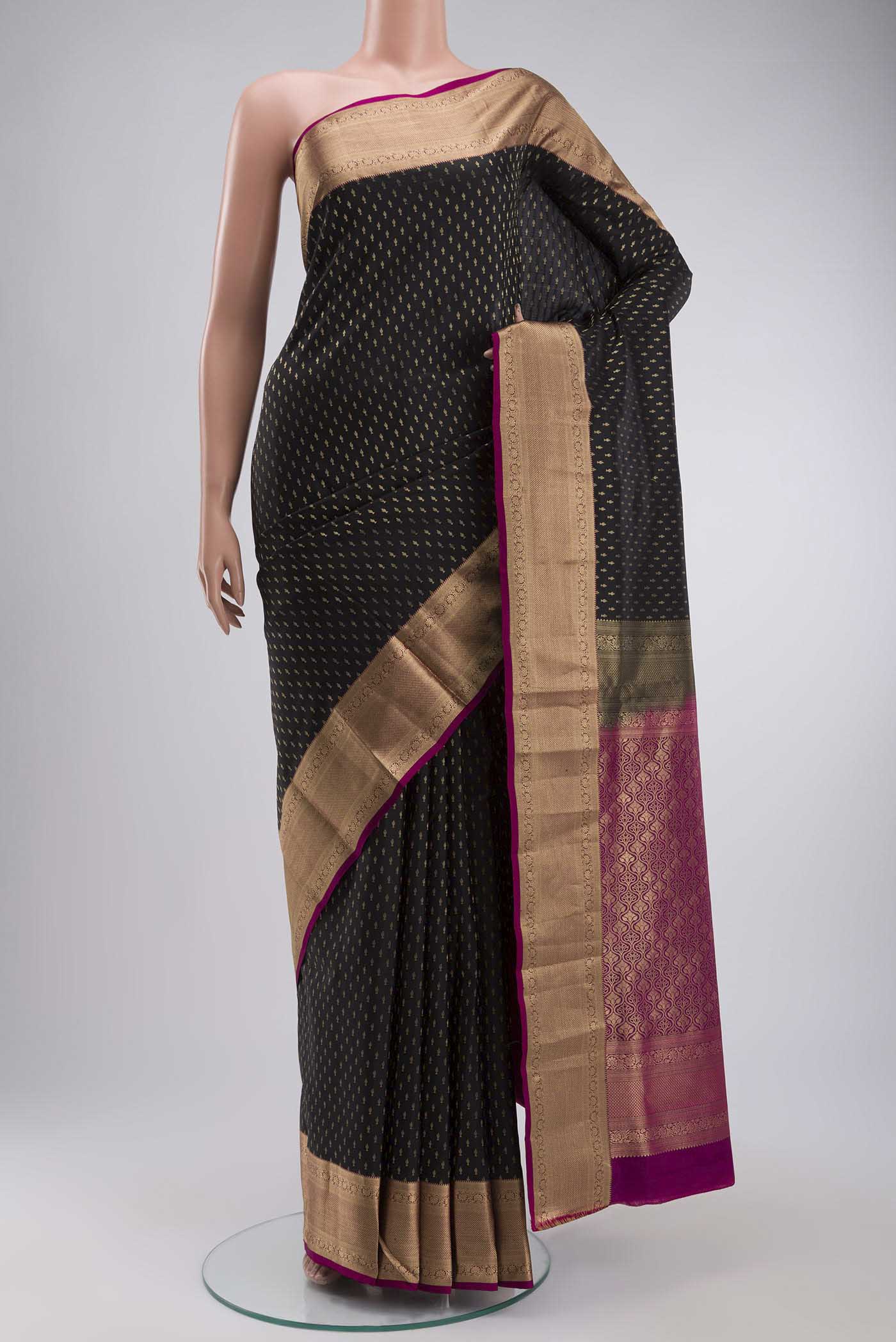 Black Soft Silk Saree