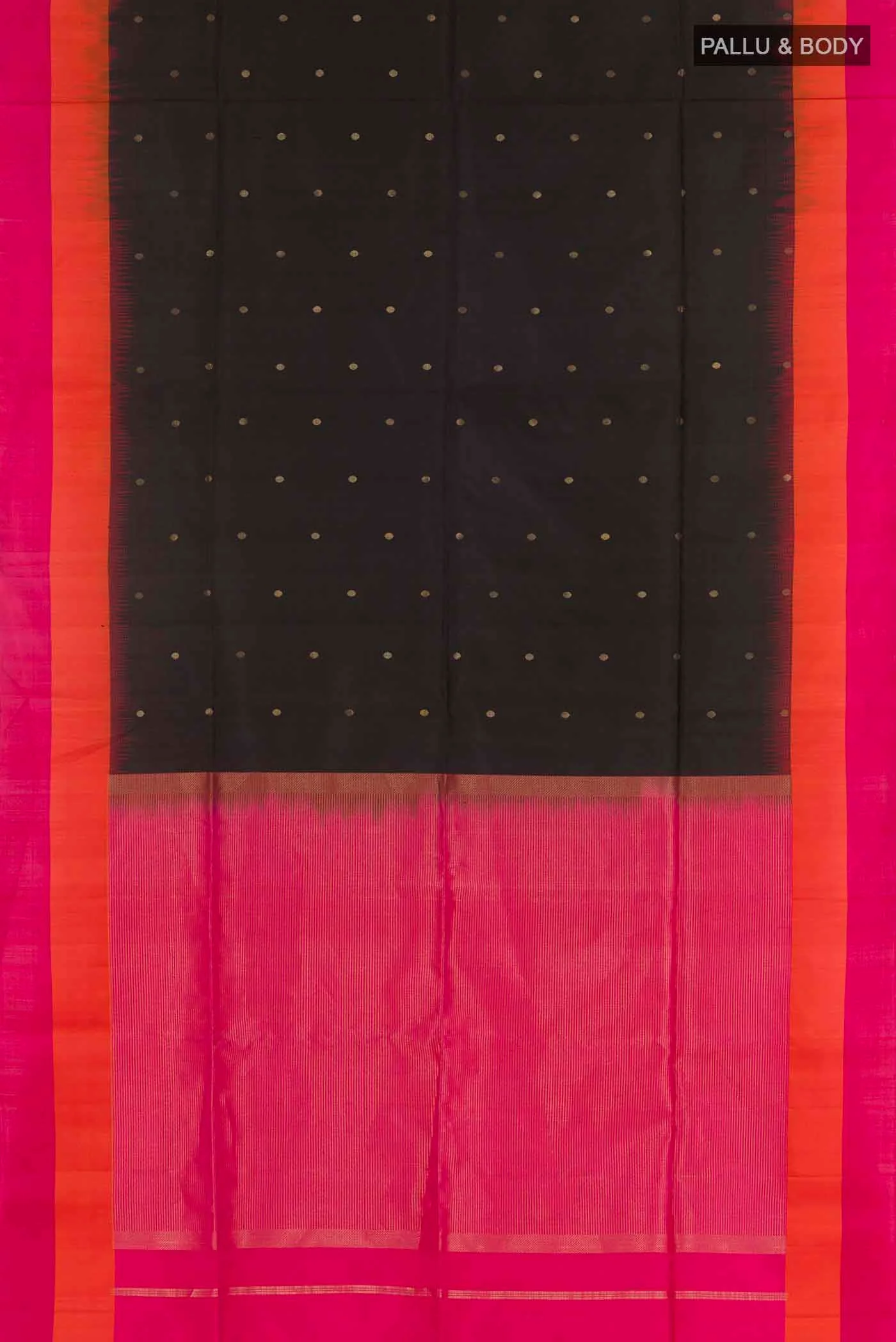 Black Soft Silk Saree - Image 5