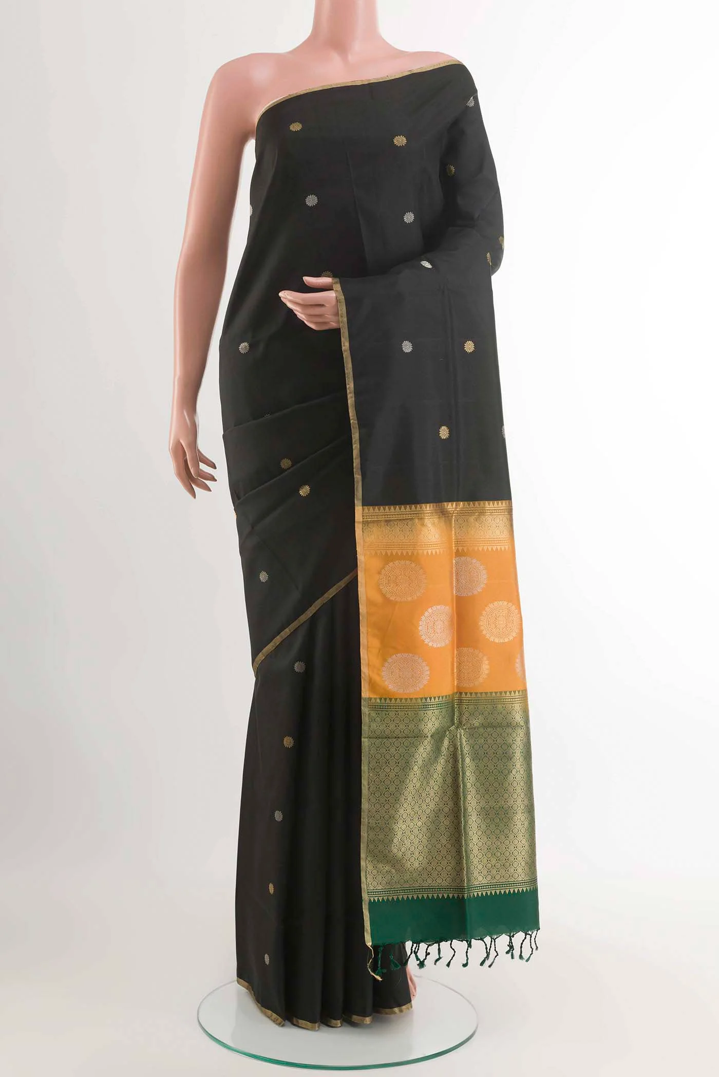 Black Soft Silk Saree