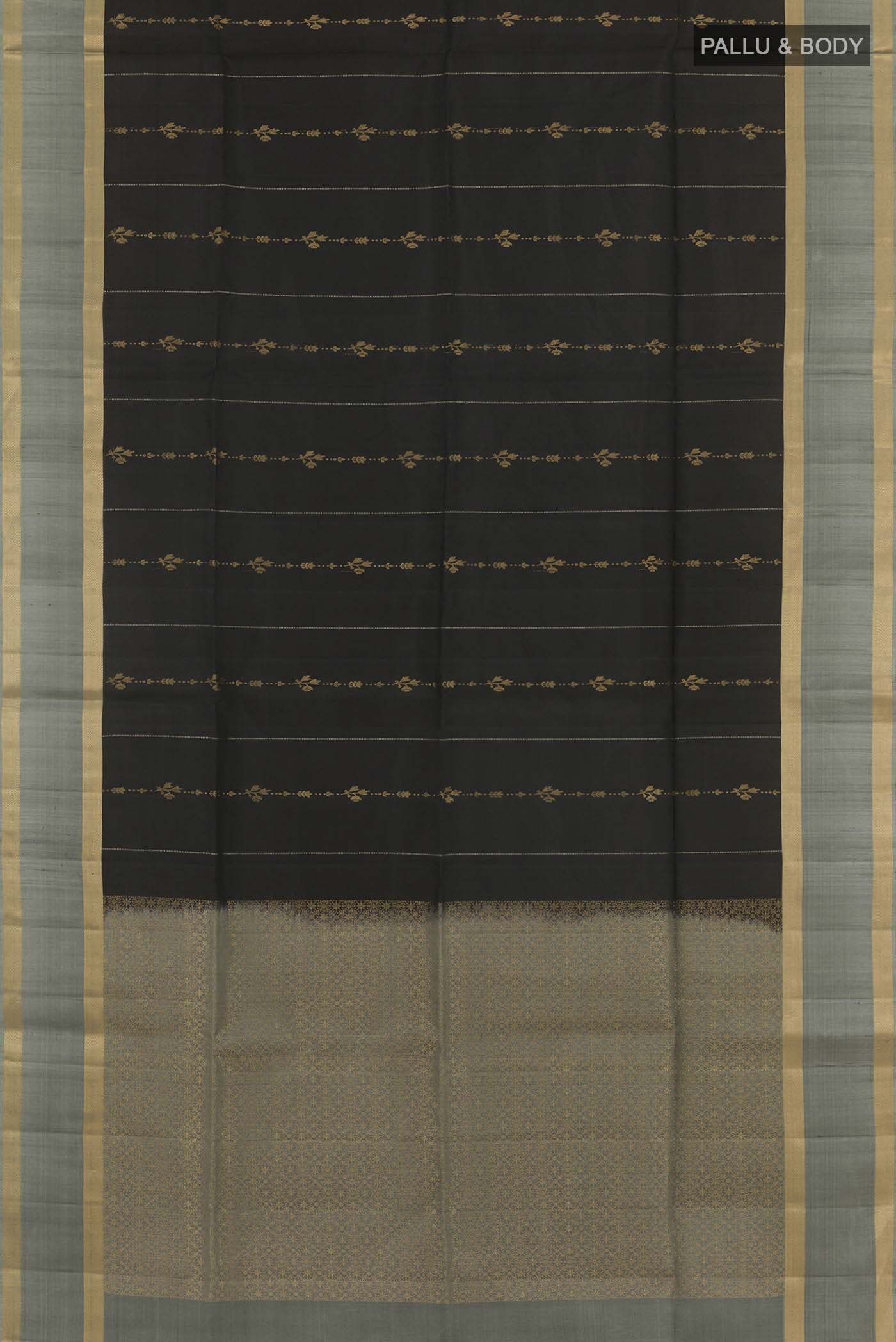 Black Soft Silk Saree - Image 3