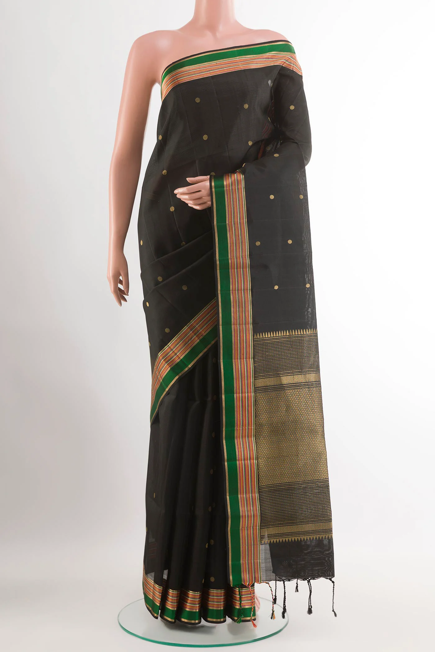 Black Soft Silk Saree