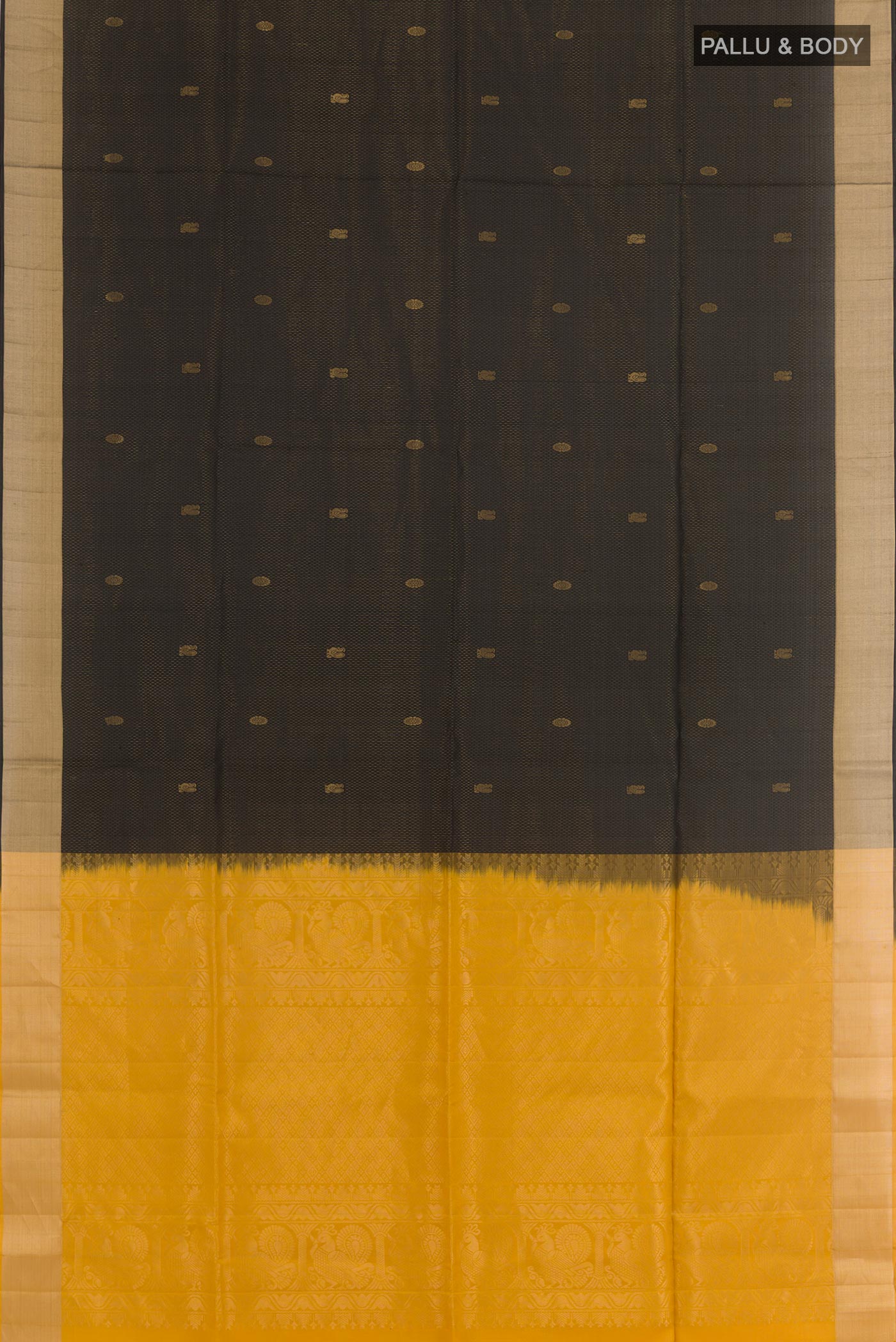 Black Soft Silk Saree - Image 3