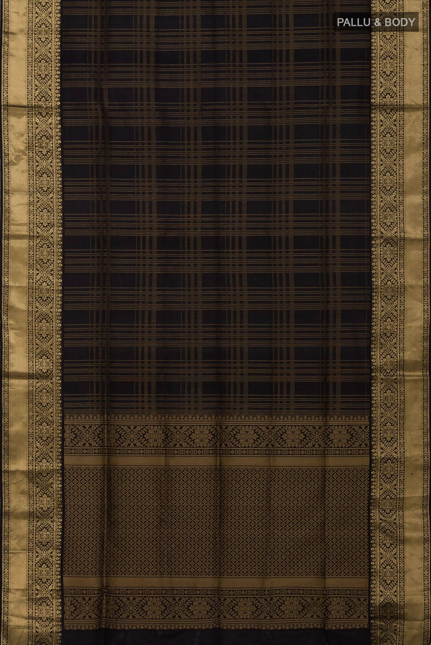 Black Soft Silk Saree - Image 5