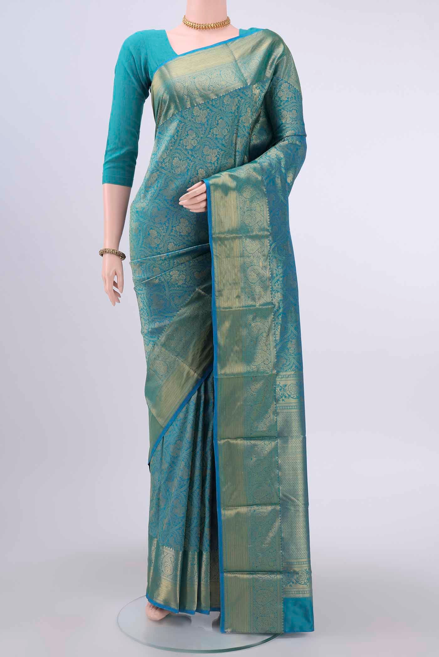 Blue Bangalore Silk Saree
