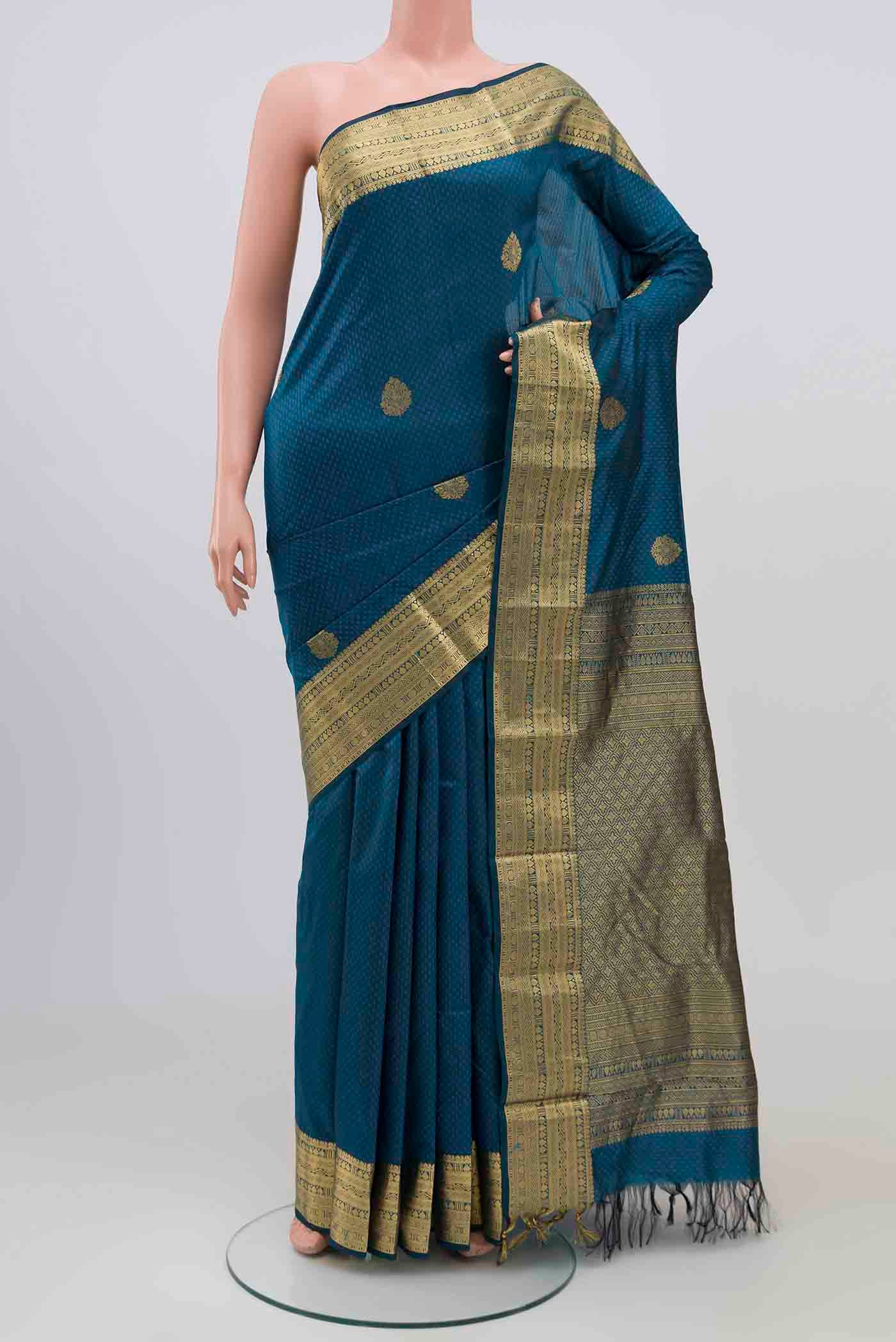 Blue Bangalore Silk Saree
