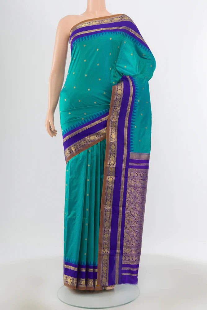 Blue Bangalore Silk Saree