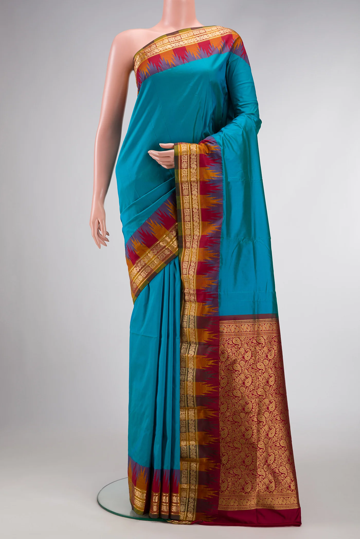 Blue Bangalore Silk Saree
