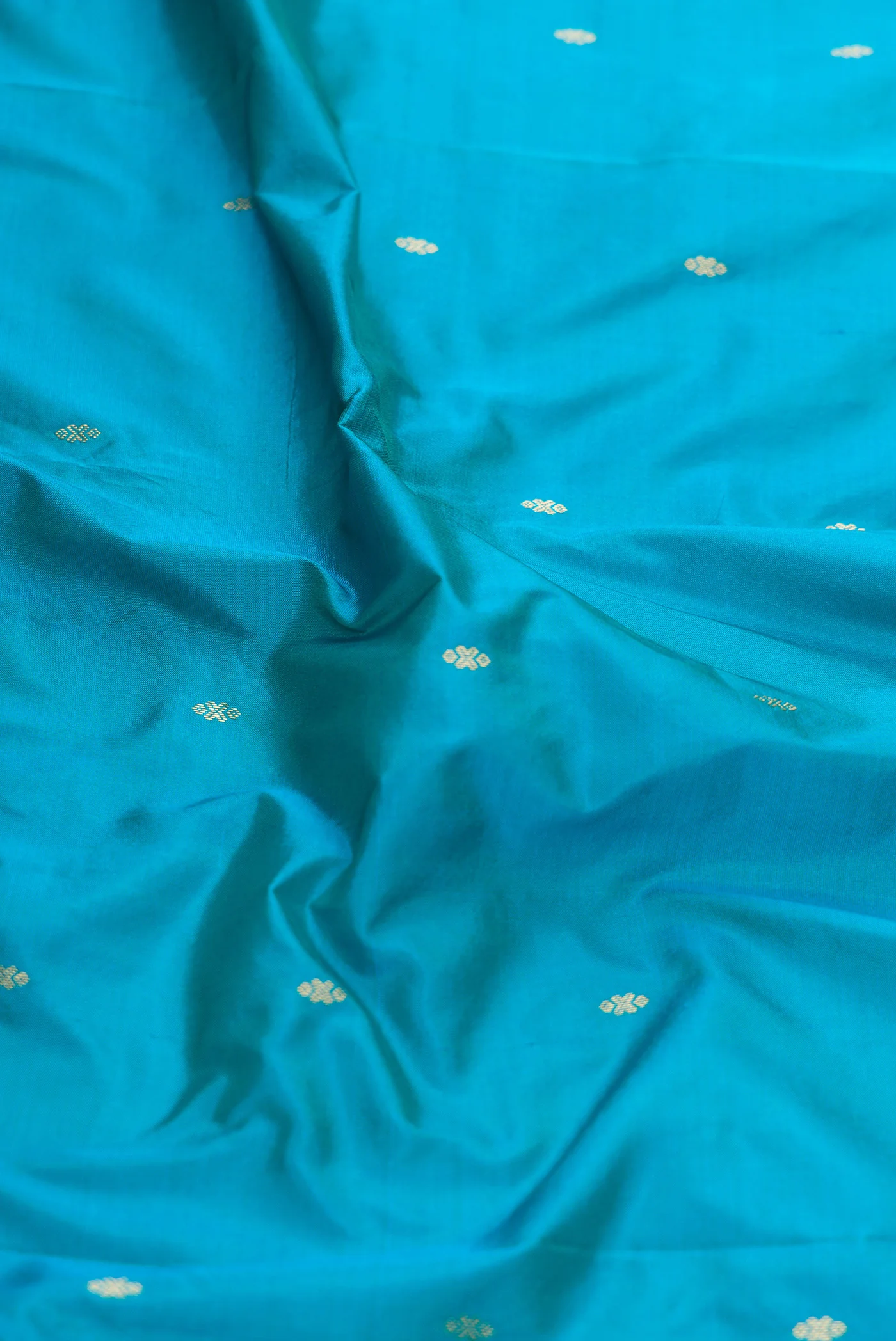Blue Bangalore Silk Saree - Image 2