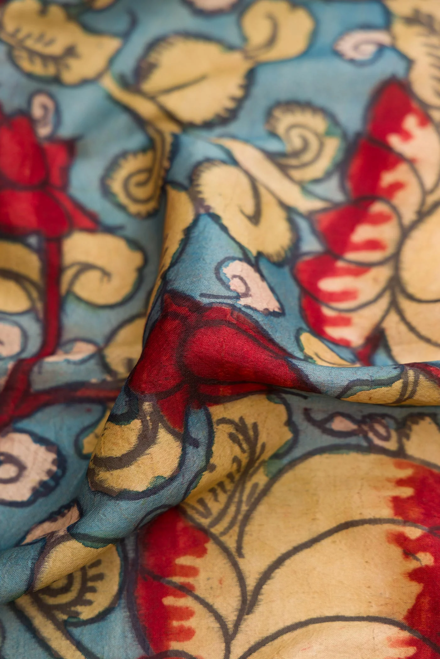 Blue Dual Tone Kanjivaram Silk Saree - Image 2