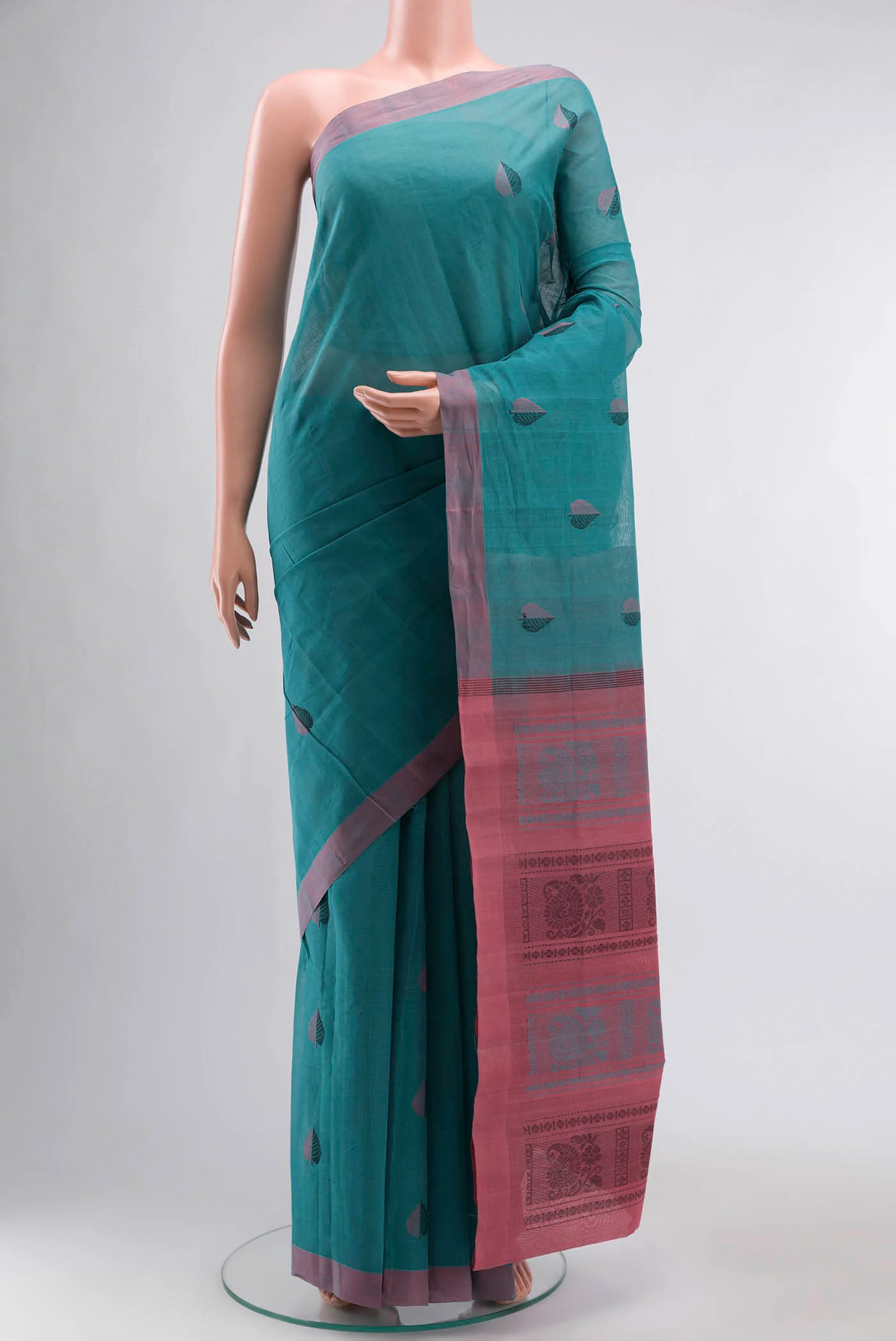 Blue Kanchi Cotton Saree