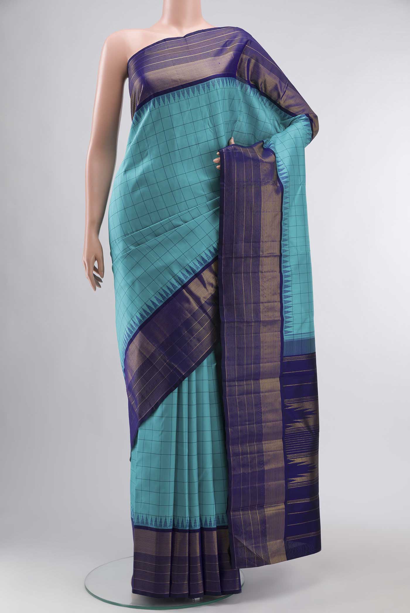 Blue Kanjivaram Silk Saree