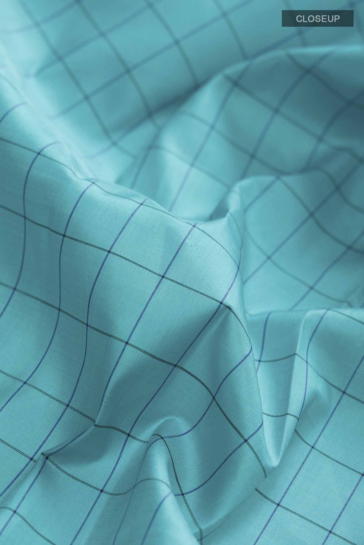 Blue Kanjivaram Silk Saree - Image 2