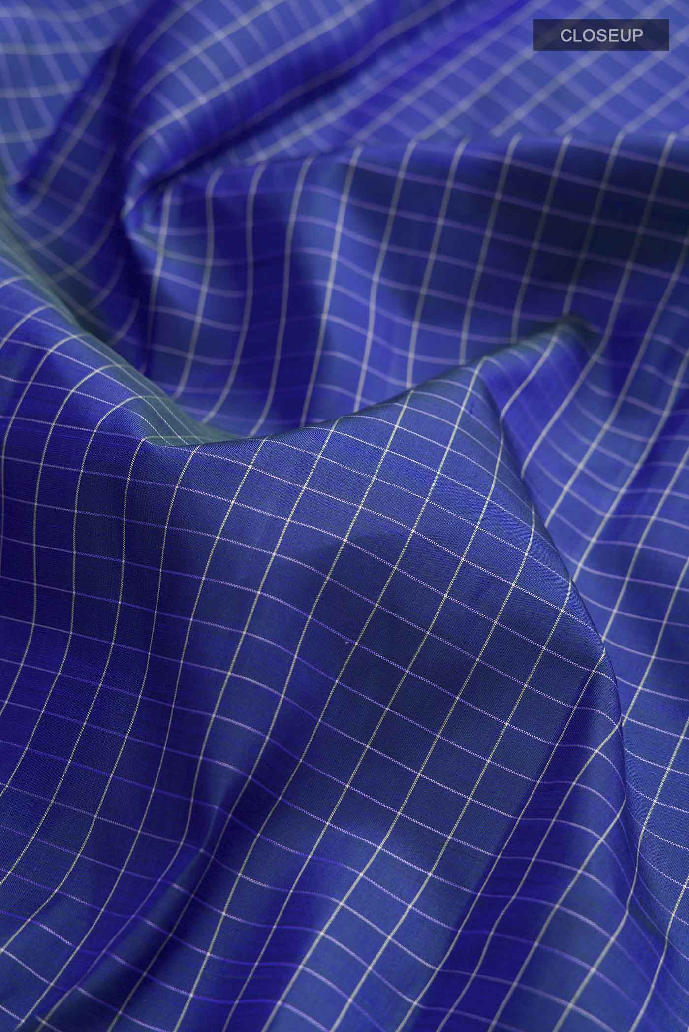 Blue Kanjivaram Silk Saree - Image 2