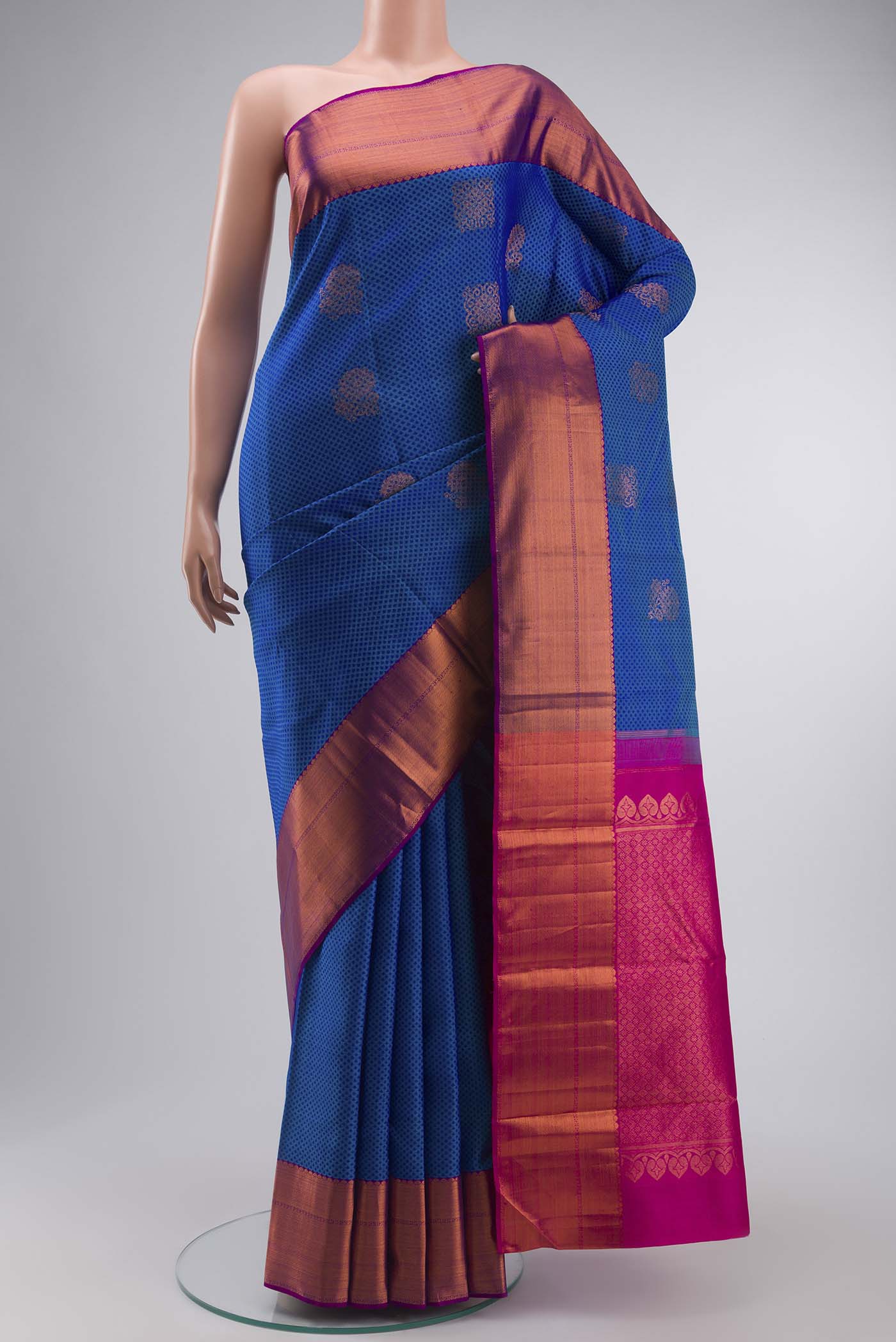 Blue Kanjivaram Silk Saree